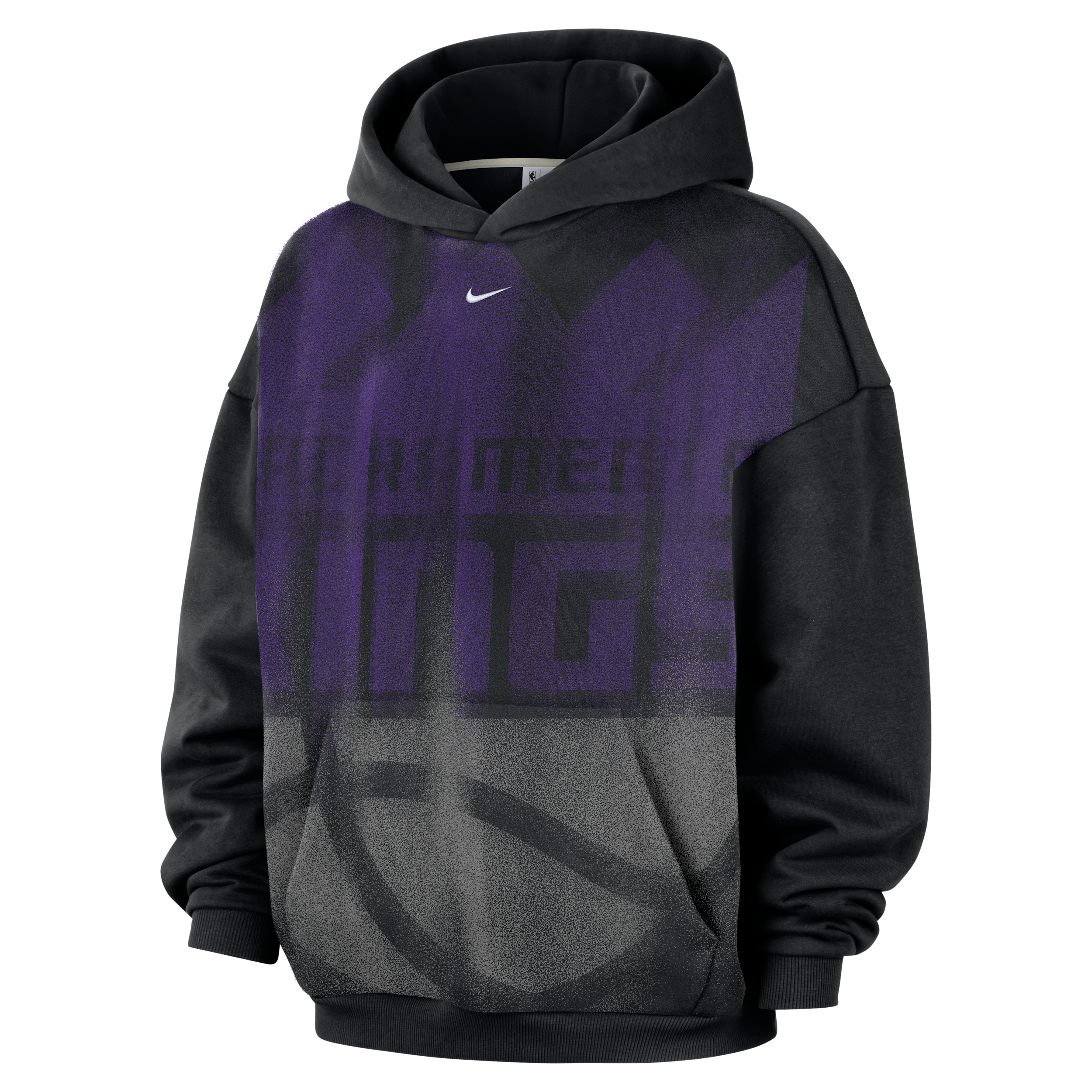 Nike Adult Sacramento Kings Worn With Obsession Standard Issue Therma Fleece Icon Hoodie, Men's, Large, Black