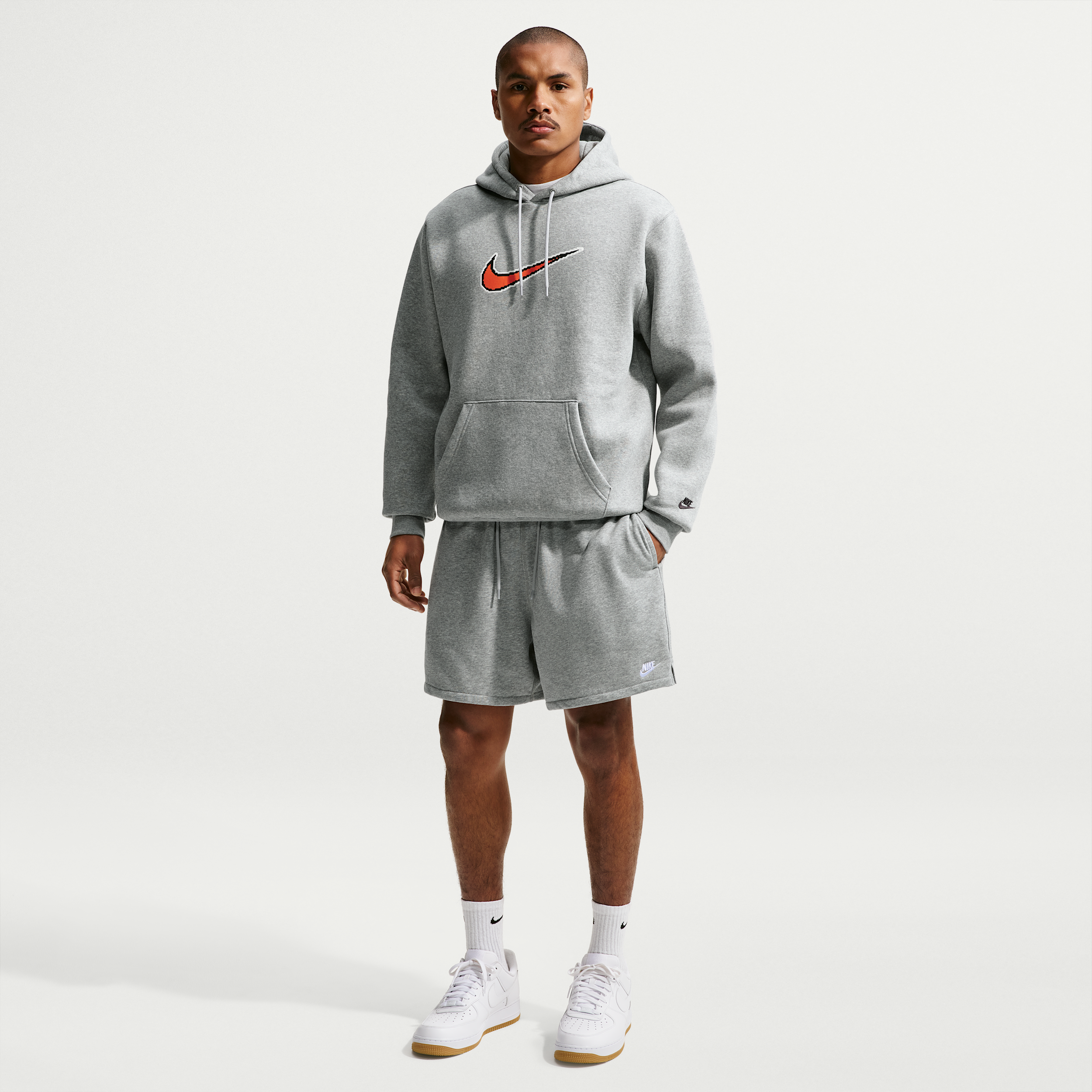 Nike Men's Club French Terry Flow Shorts in Grey | FN3520-063