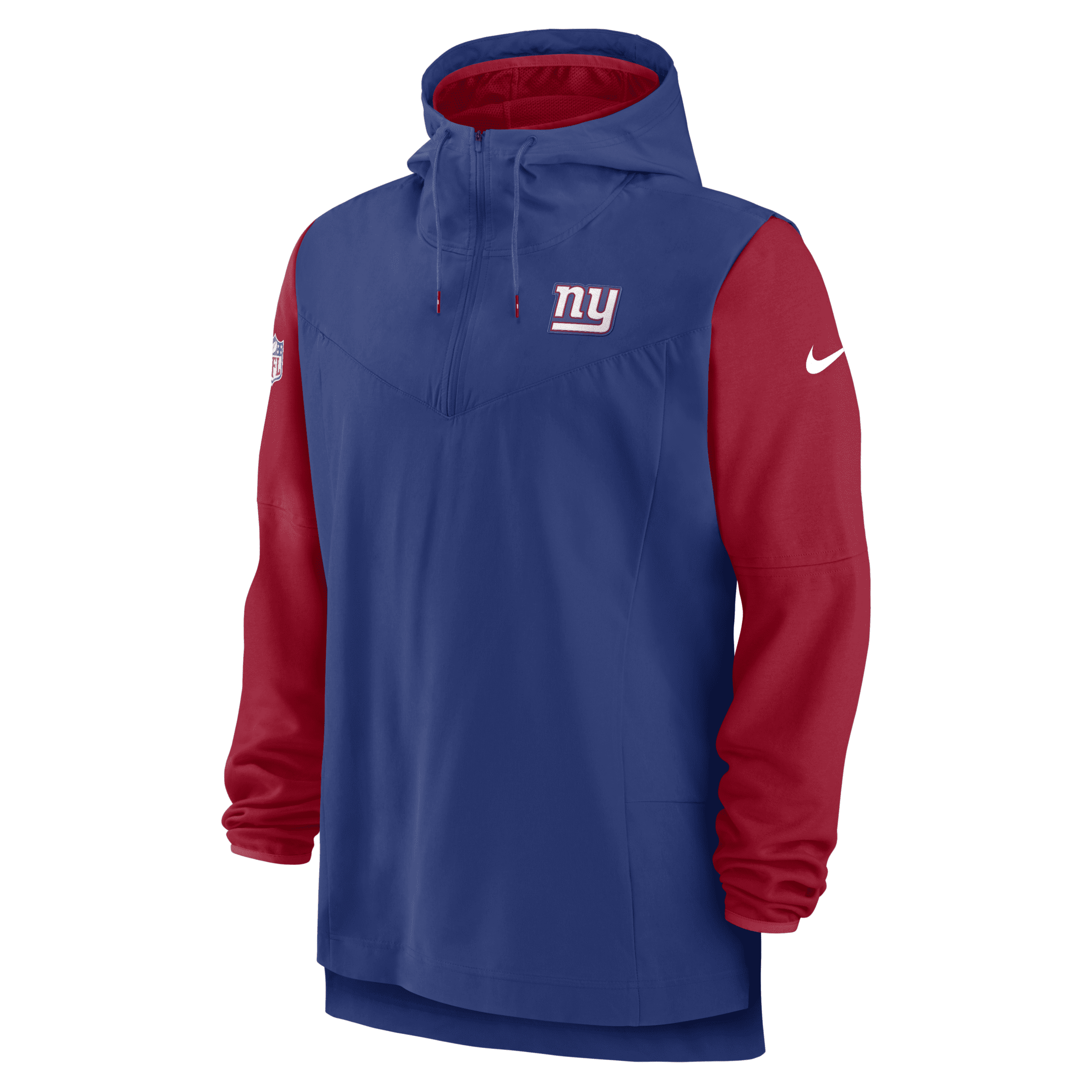 Shop Nike Men's Player Logo (nfl New York Giants) 1/2-zip Hoodie In Blue