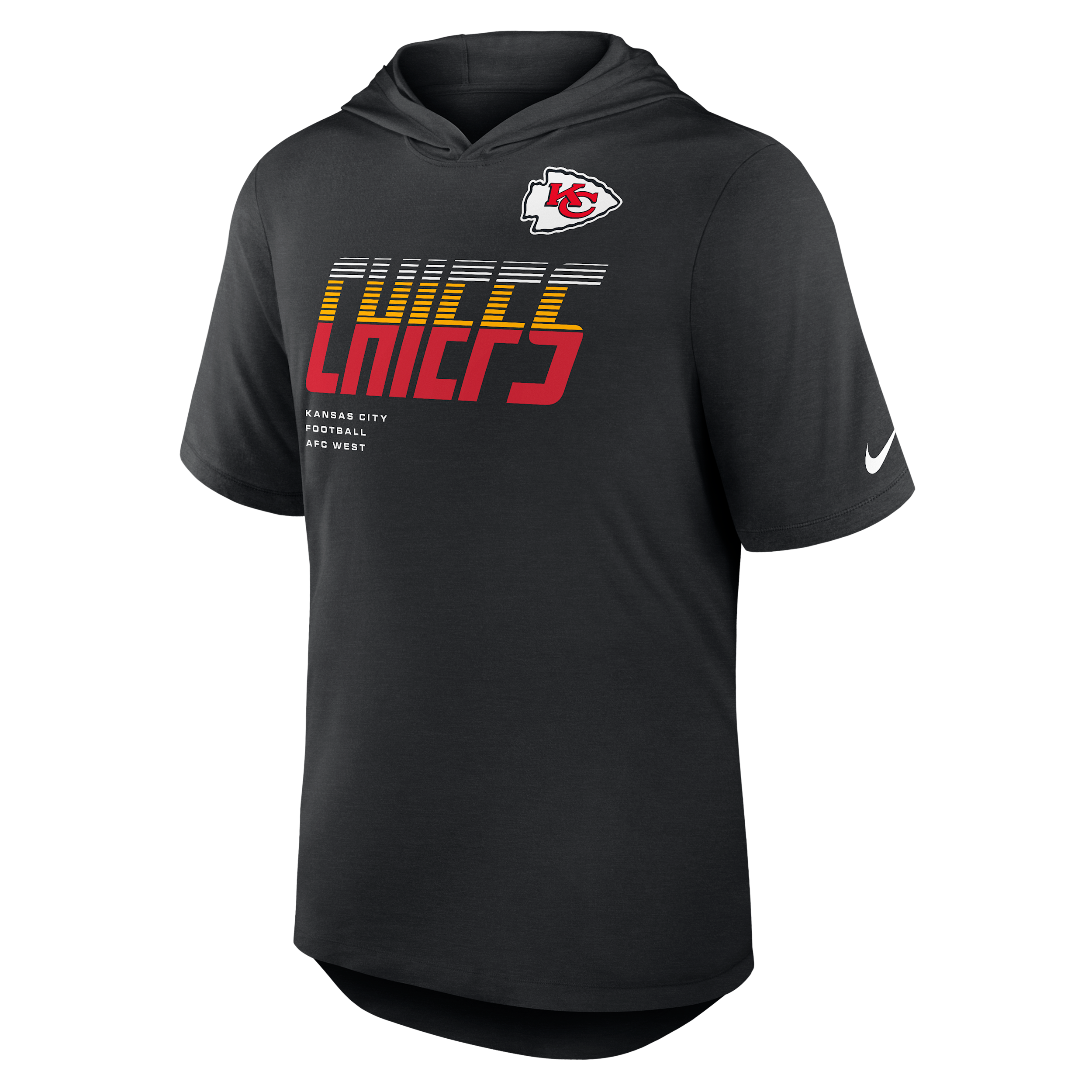 Kansas City Chiefs Nike Men's Dri-FIT NFL Hooded T-Shirt in Black | 03NB00A7G-W9H