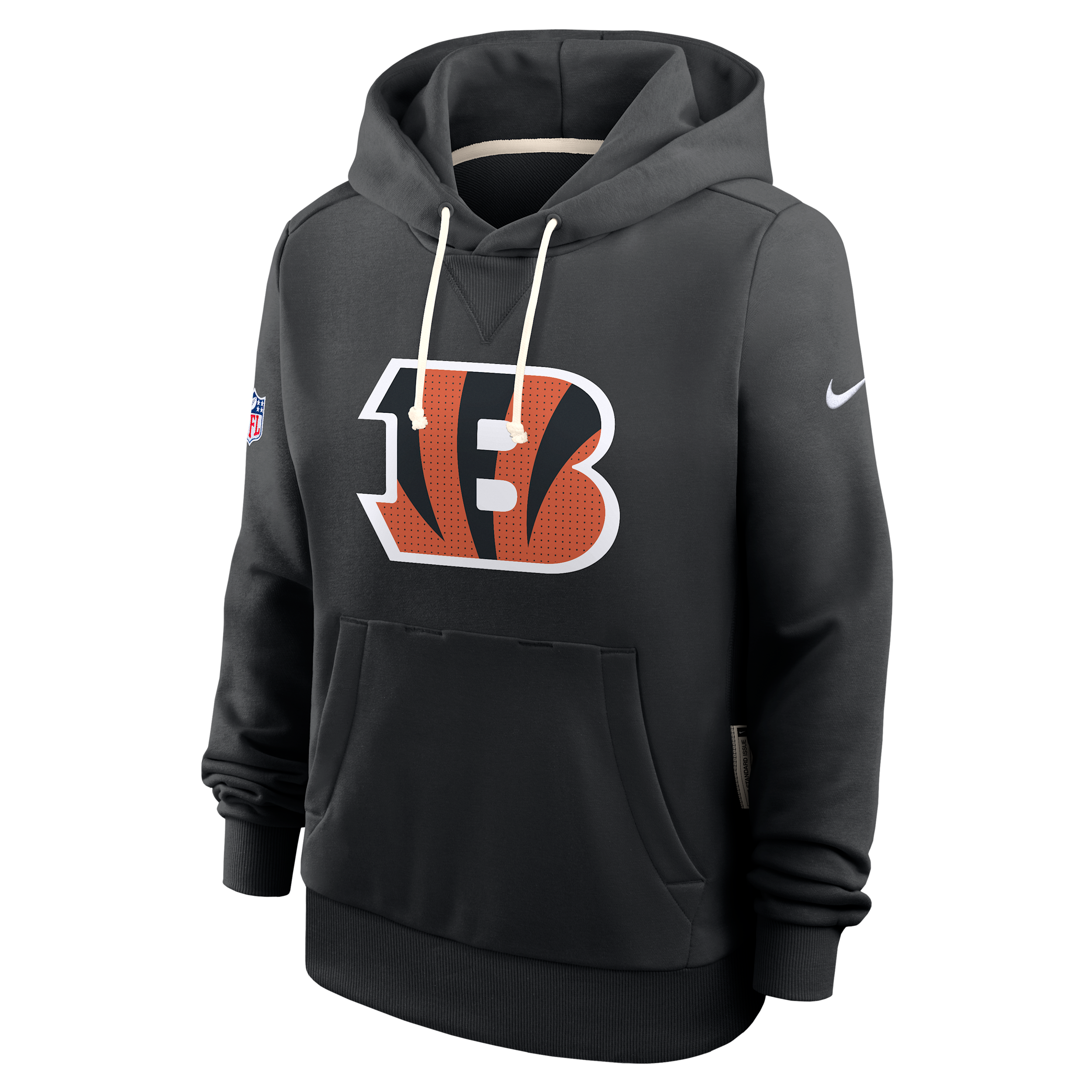Nike Cincinnati Bengals Sideline Women's Dri-fit Nfl Pullover Hoodie In Black