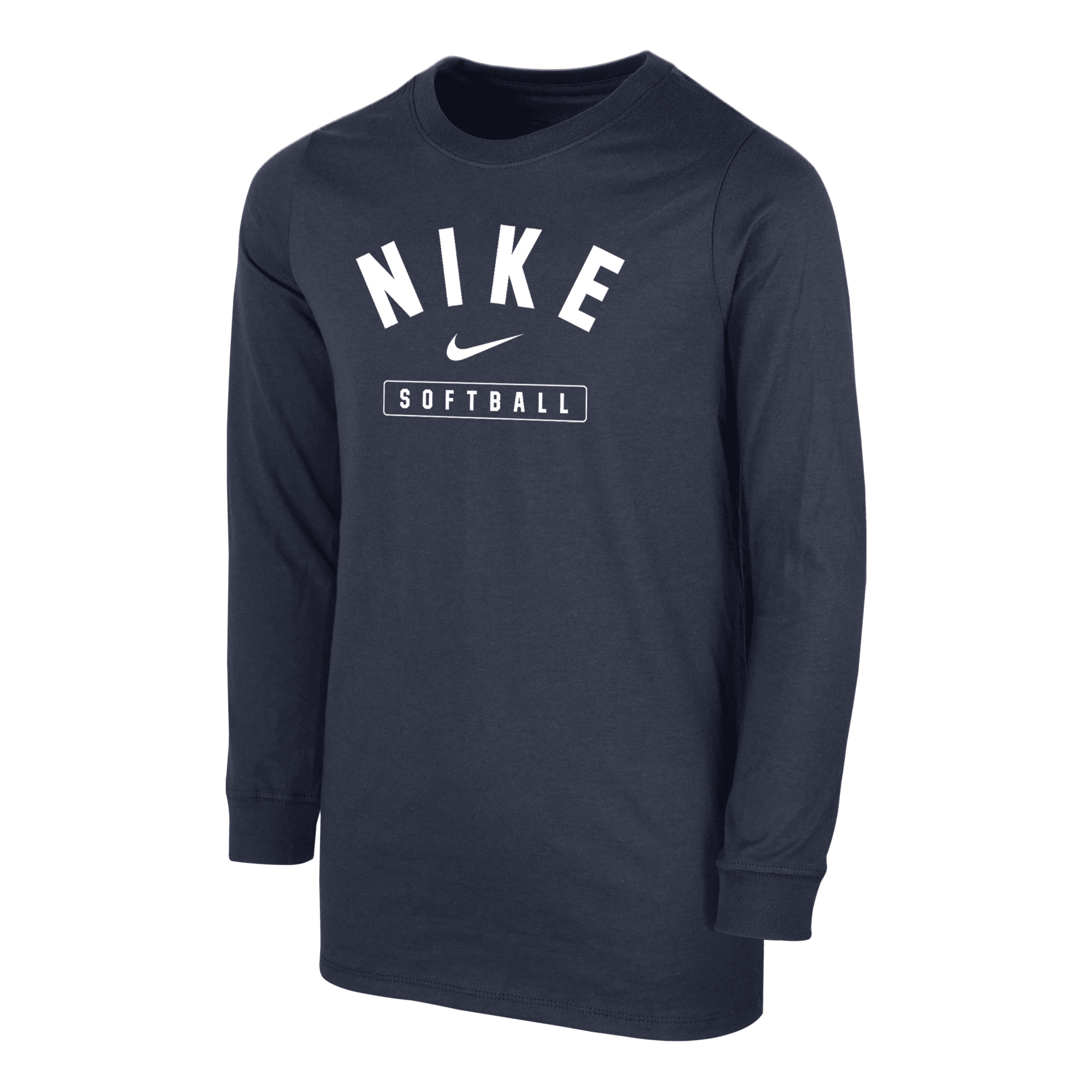 Nike Big Kids' Softball Long-sleeve T-shirt In Blue