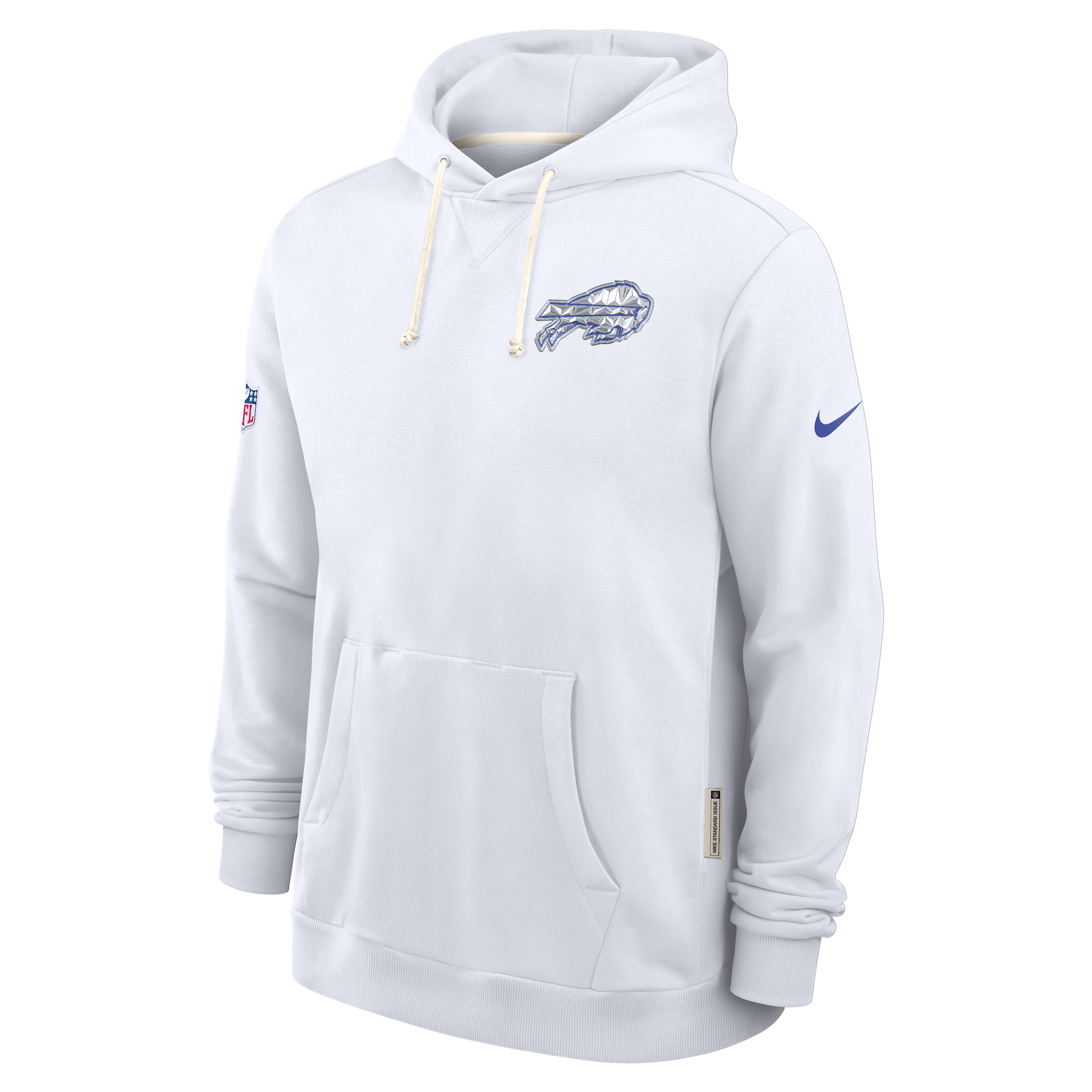 Nike Men's White Buffalo Bills 2025 Nfl Rivalries Sideline Dri-fit Hoodie In White