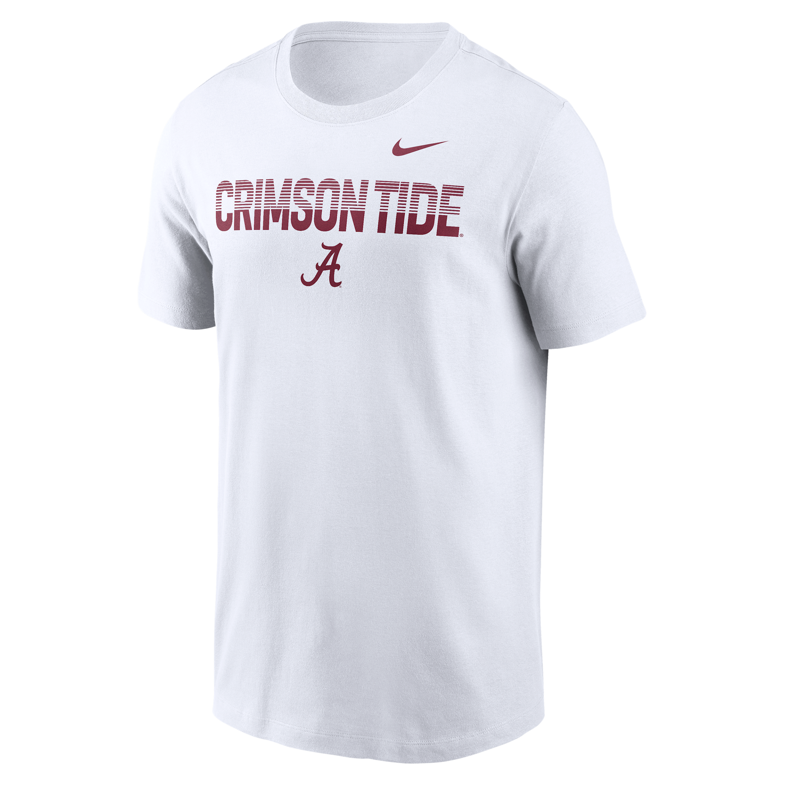 Alabama Primetime Kinetic Nike Men's College T-Shirt in White | N19910AABN-59L