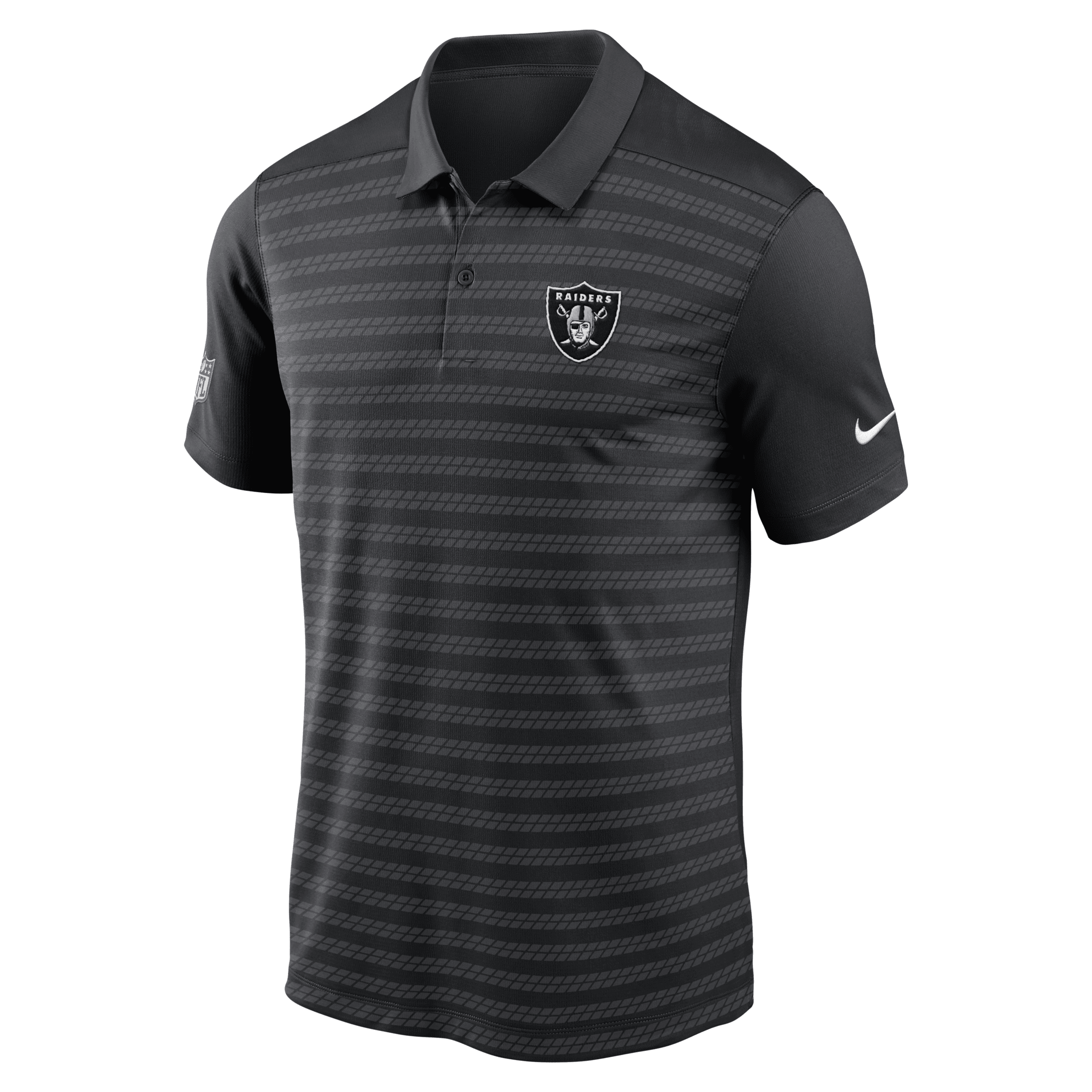 Nike Las Vegas Raiders Sideline Victory  Men's Dri-fit Nfl Polo In Black