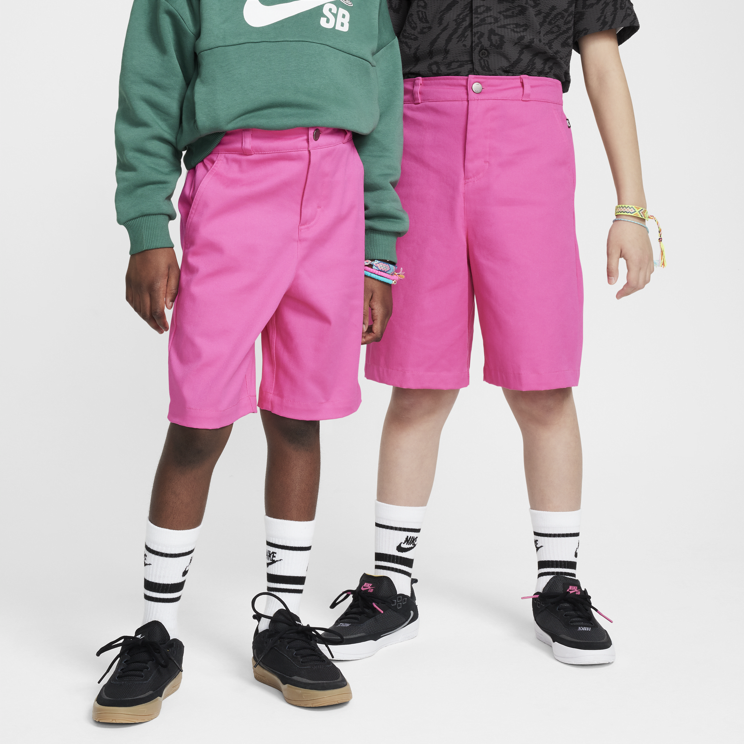Nike Sb Big Kids' Chino Skate Shorts In Red