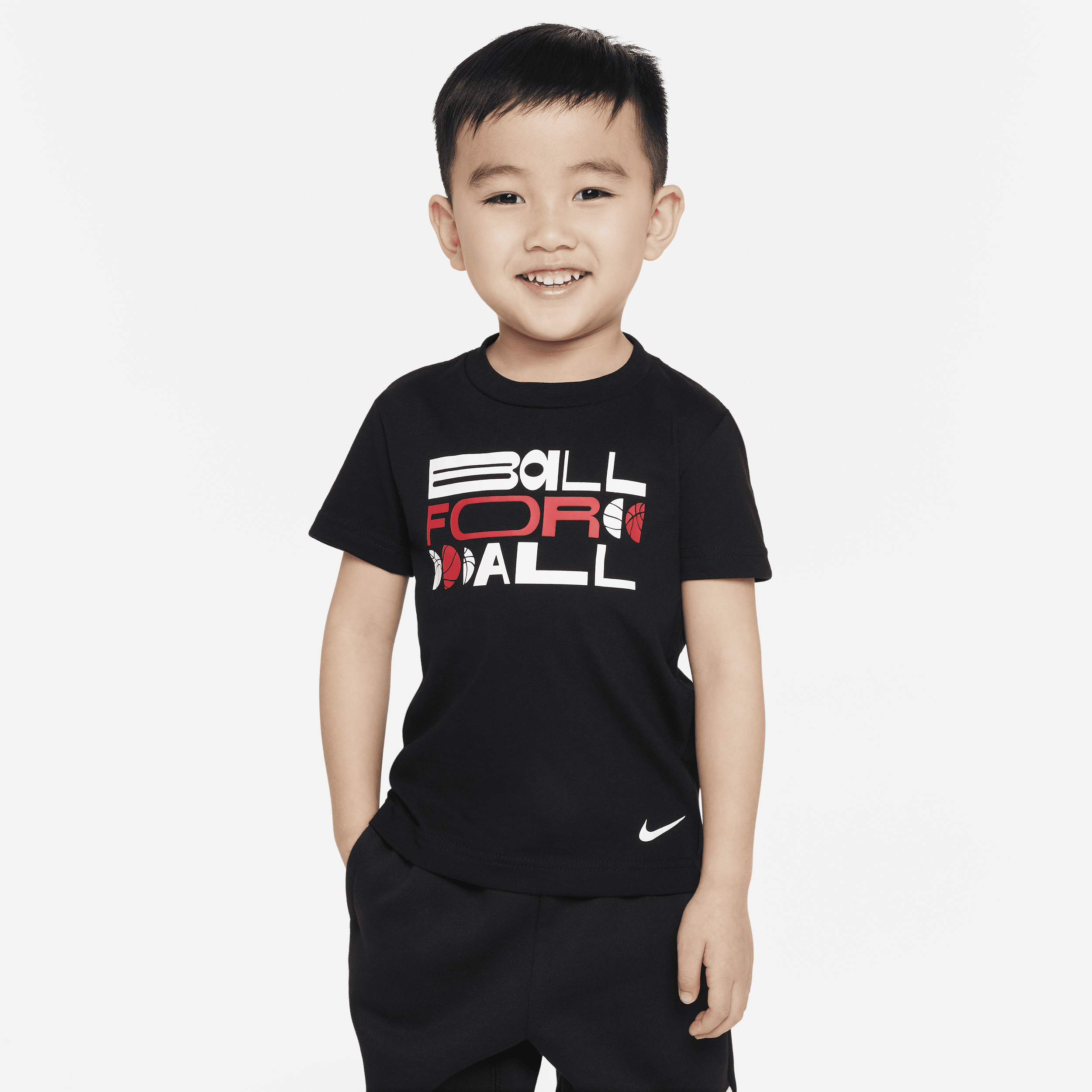 Nike Babies' Elite Tee Toddler T-shirt In Black