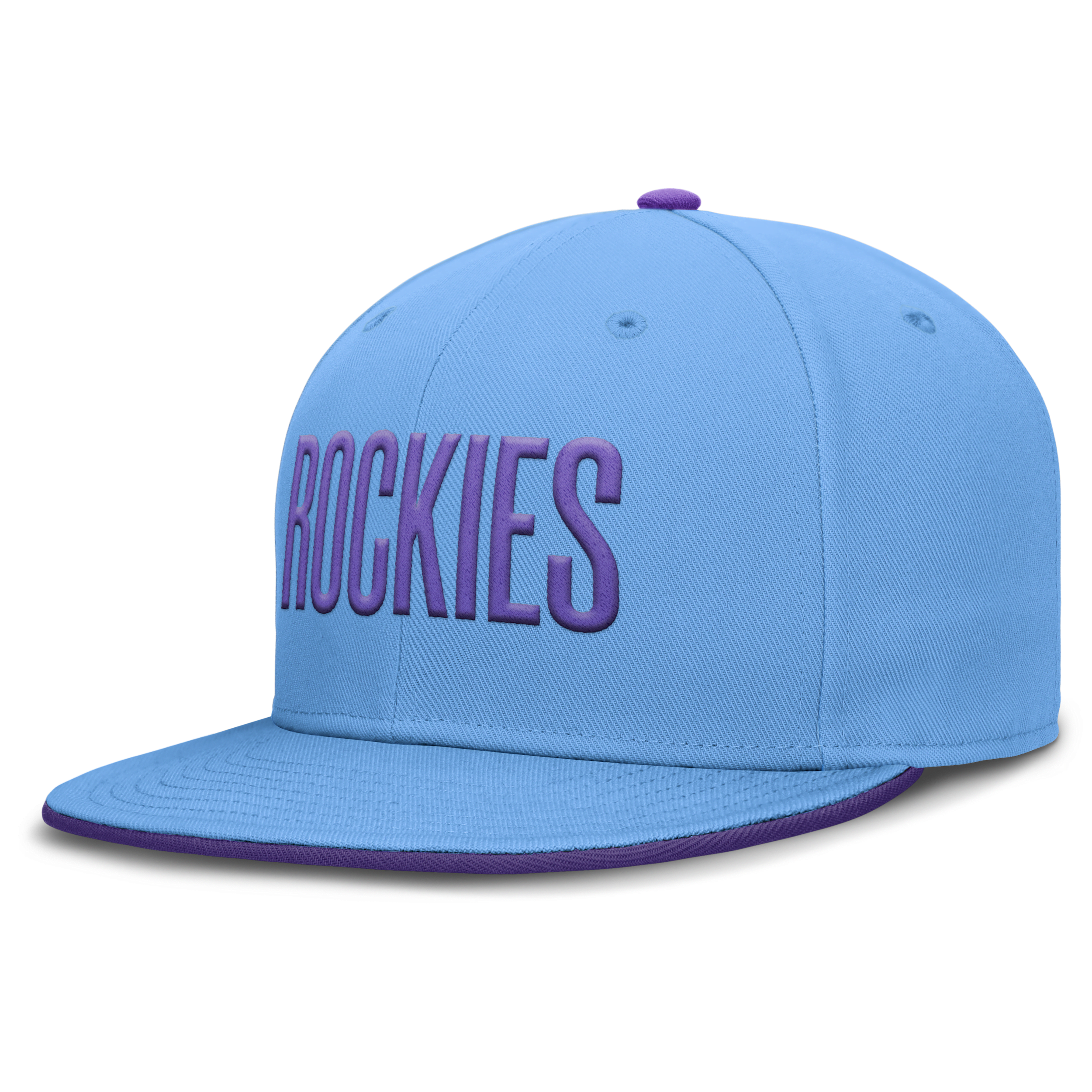 Colorado Rockies City Connect True Nike Men's Dri-FIT MLB Fitted Hat in Blue | NB184NADNV-7DG