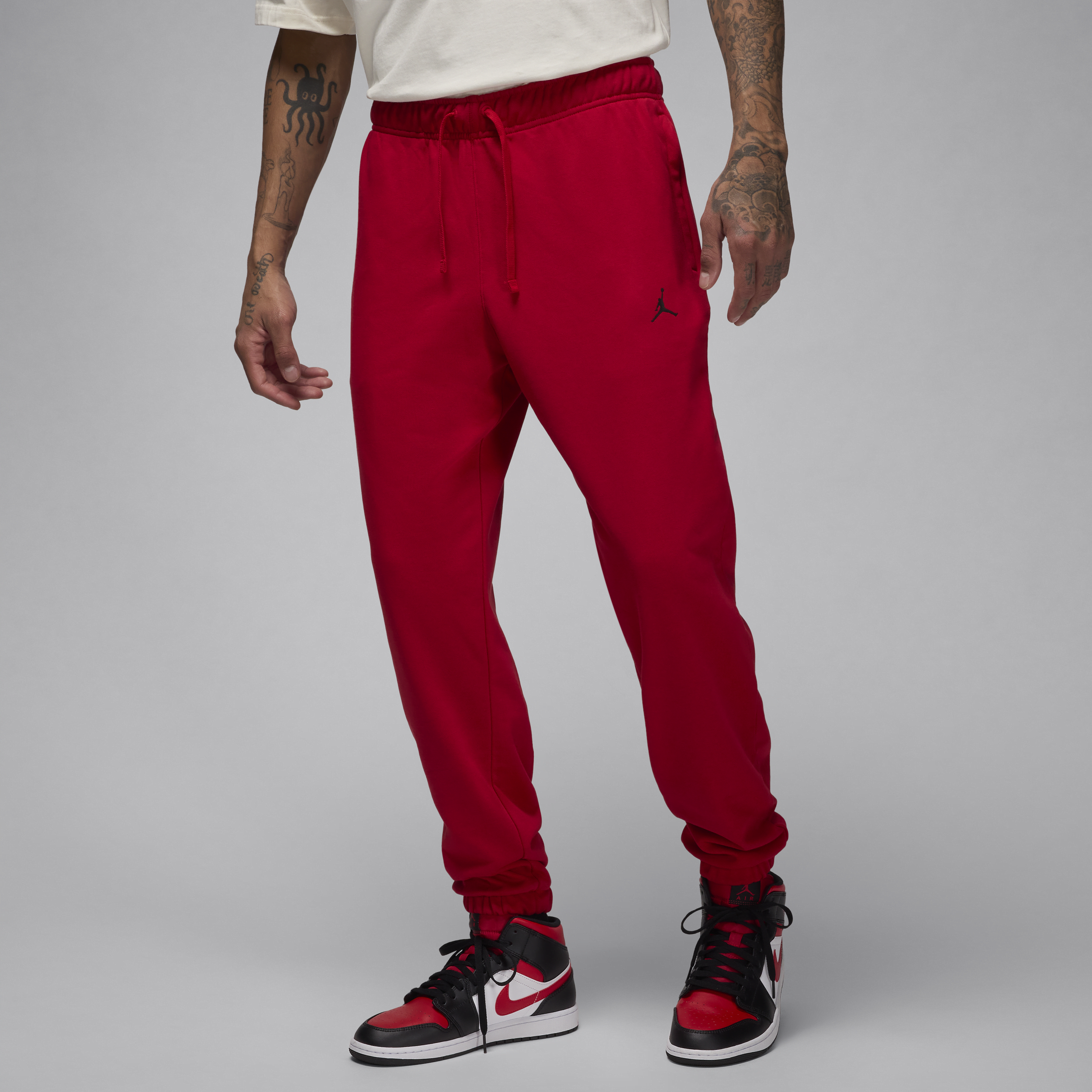 Jordan Men's  Sport Crossover Dri-fit Fleece Pants In Red