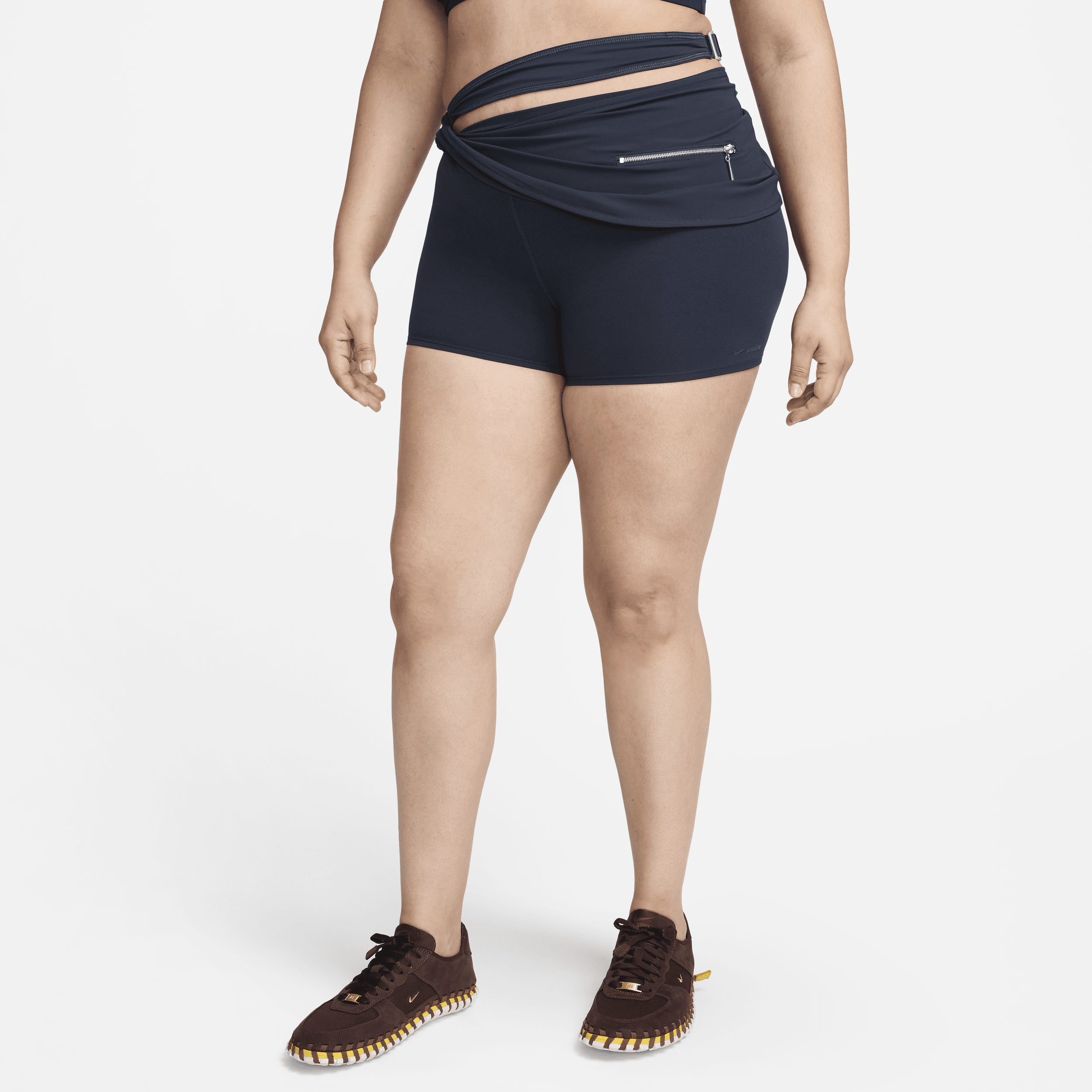 Shop Nike Women's X Jacquemus Layered Shorts In Blue