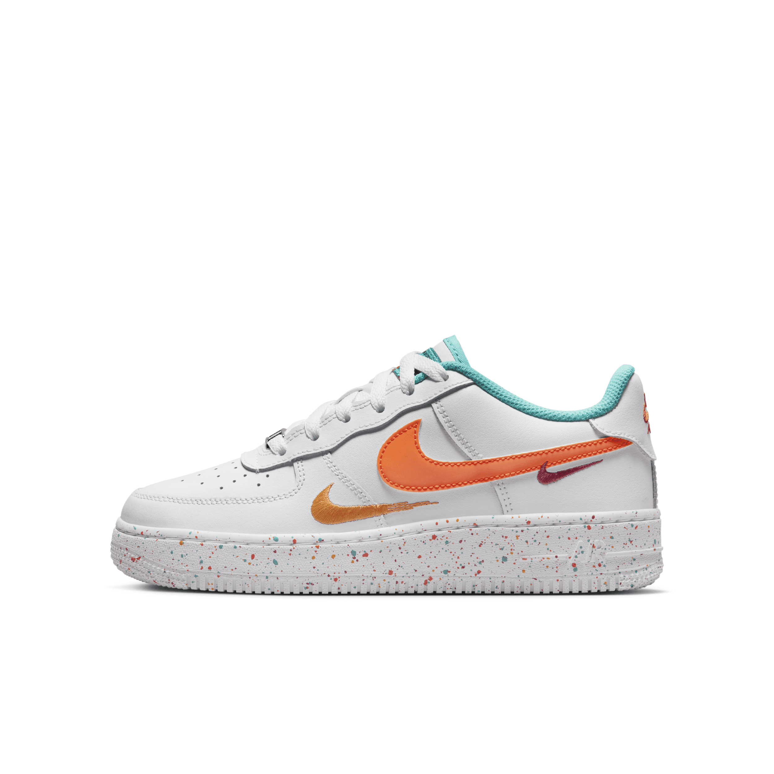 Nike Air Force 1 Lv8 Big Kids' Shoes In White