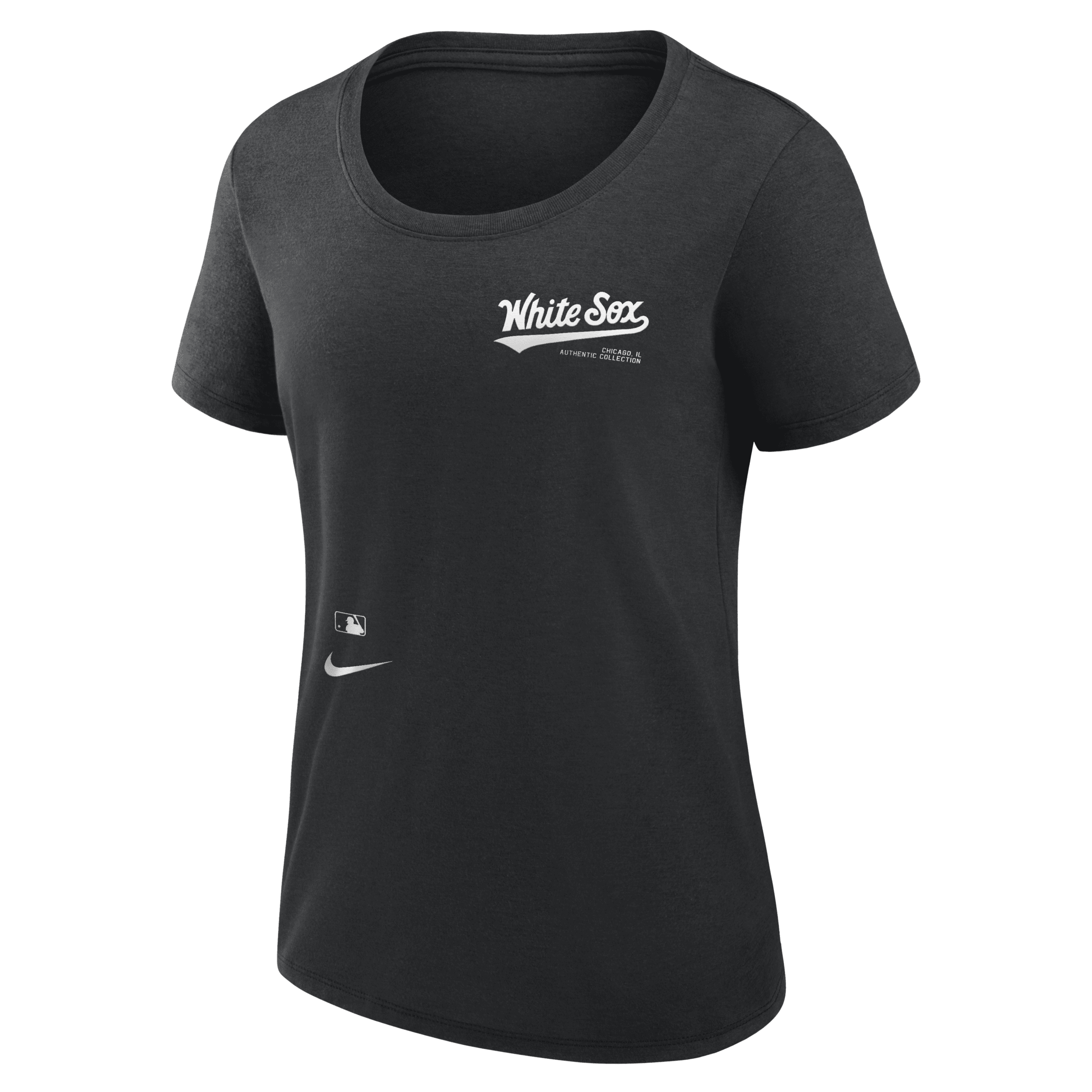 Nike Black Chicago White Sox Authentic Collection Performance Scoop Neck T-shirt In Black