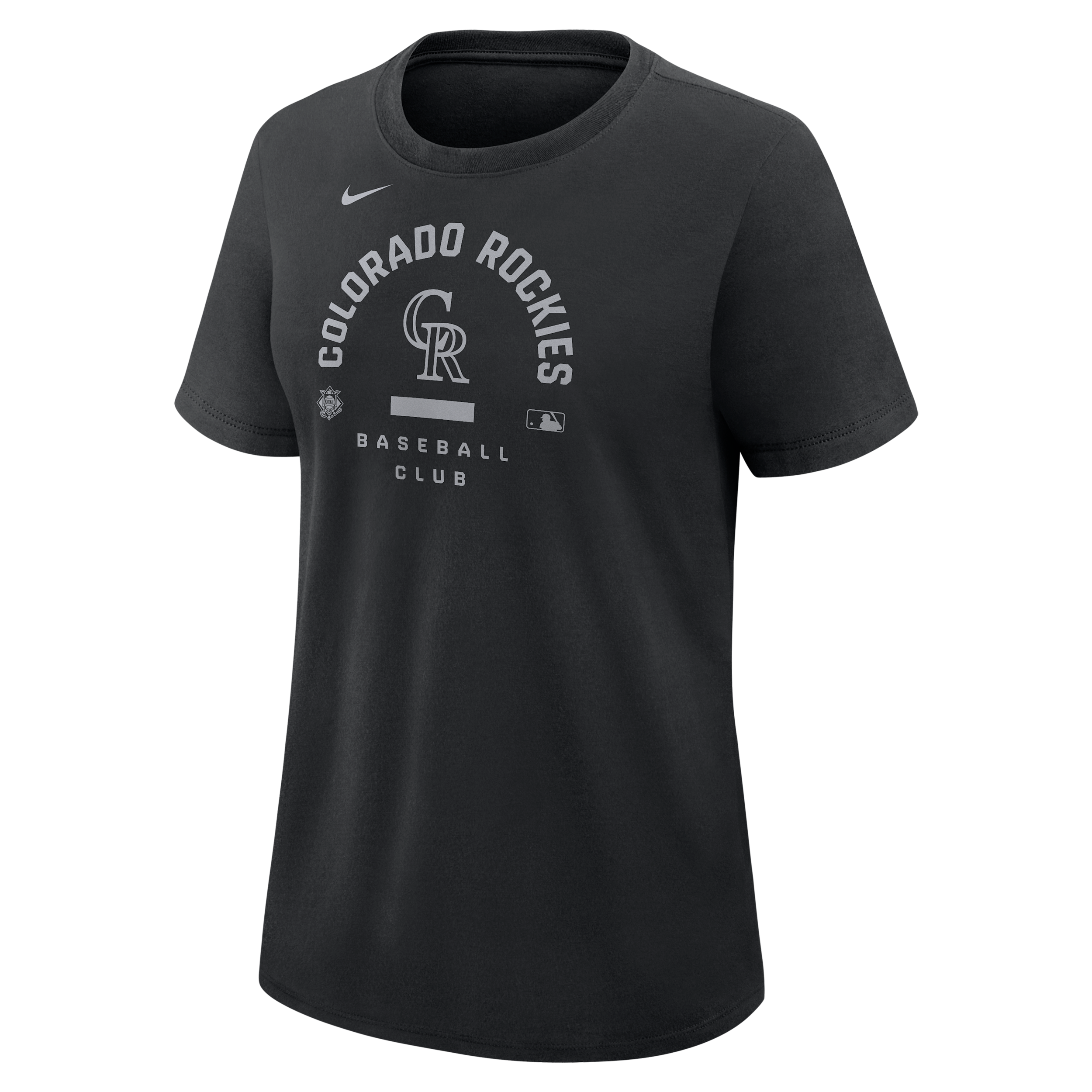 Colorado Rockies Authentic Collection Early Work Nike Women's Dri-FIT MLB T-Shirt in Black | 03N800ADNV-HXK
