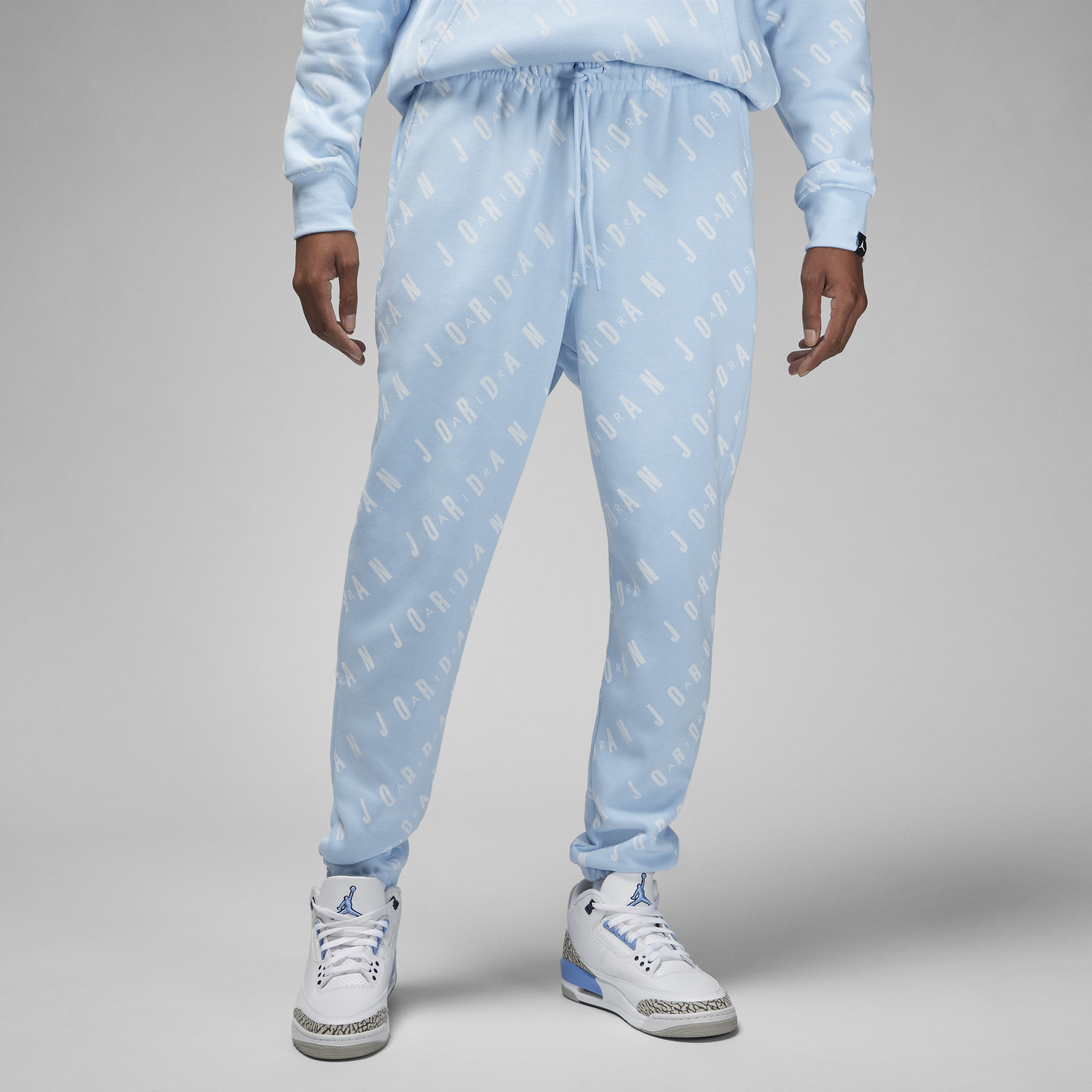 Jordan Men's  Essentials Graphic Fleece Pants In Blue