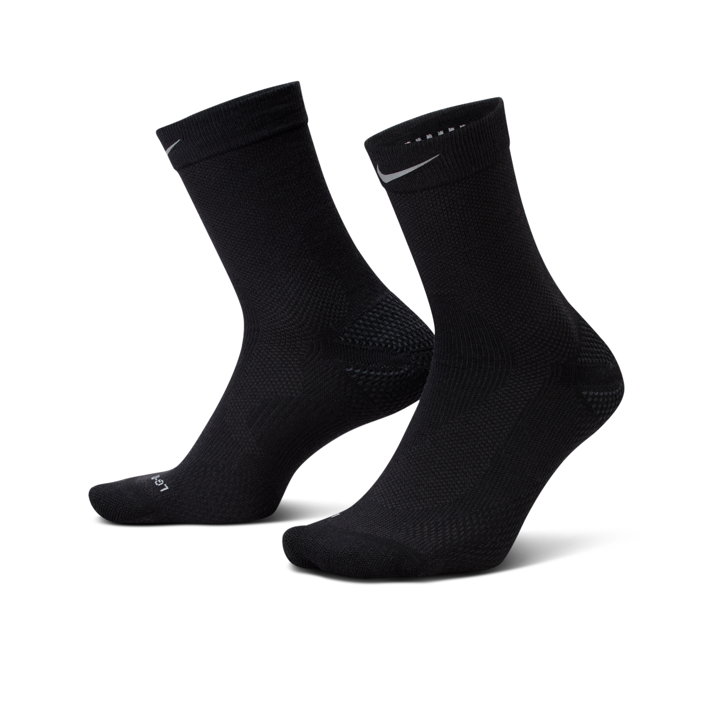 Nike Unisex Run Wool Running Crew Socks (1 Pair) in Black | IF2509-010