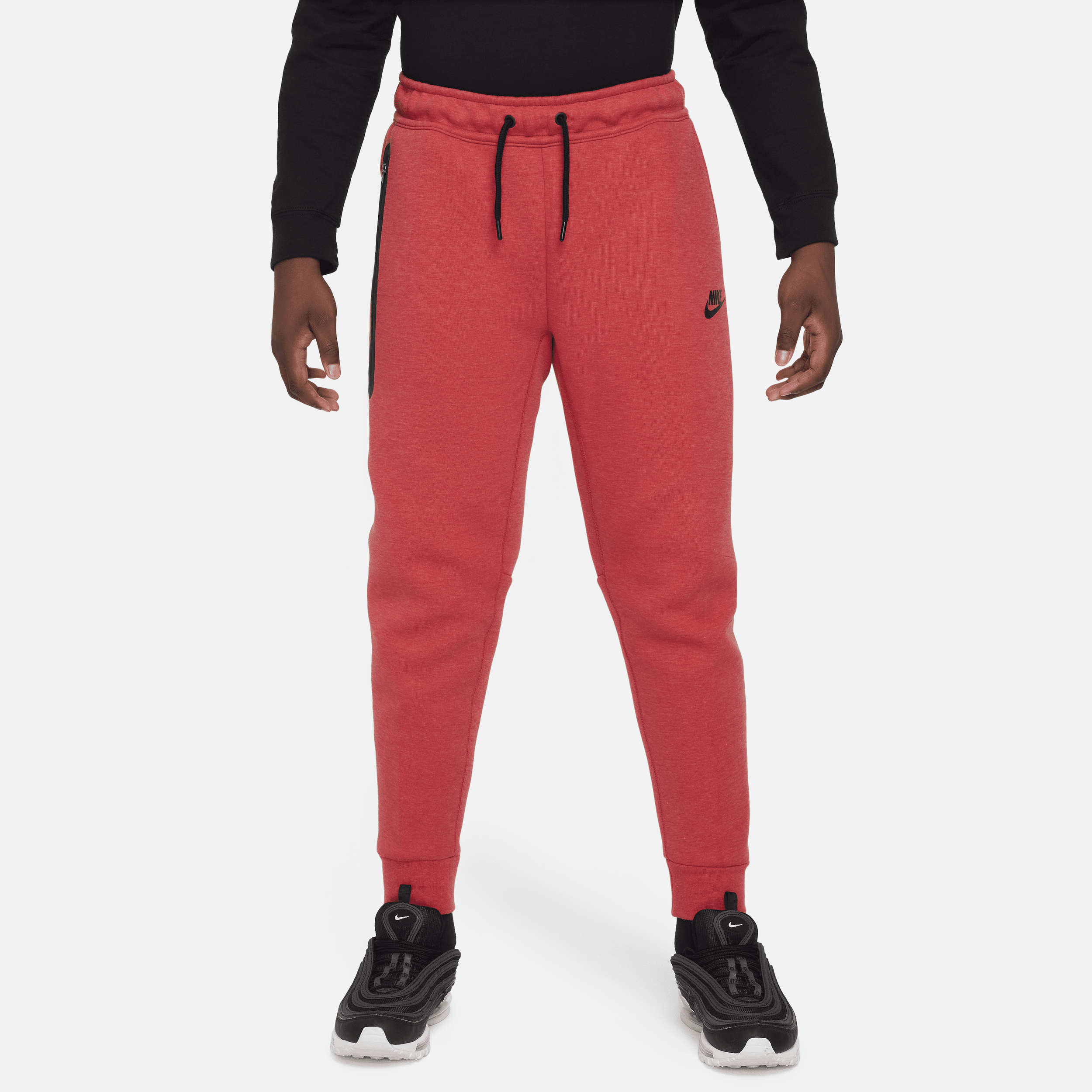 Nike Sportswear Tech Fleece Big Kids' (boys') Pants (extended Size) In Red