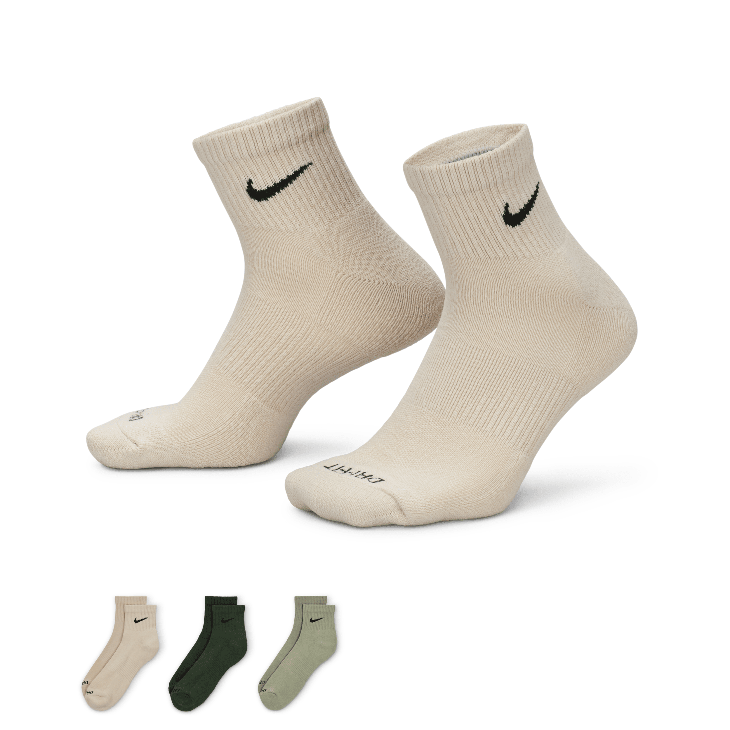 Nike Men's Everyday Plus Cushioned Training Ankle Socks (3 Pairs) In Multicolor