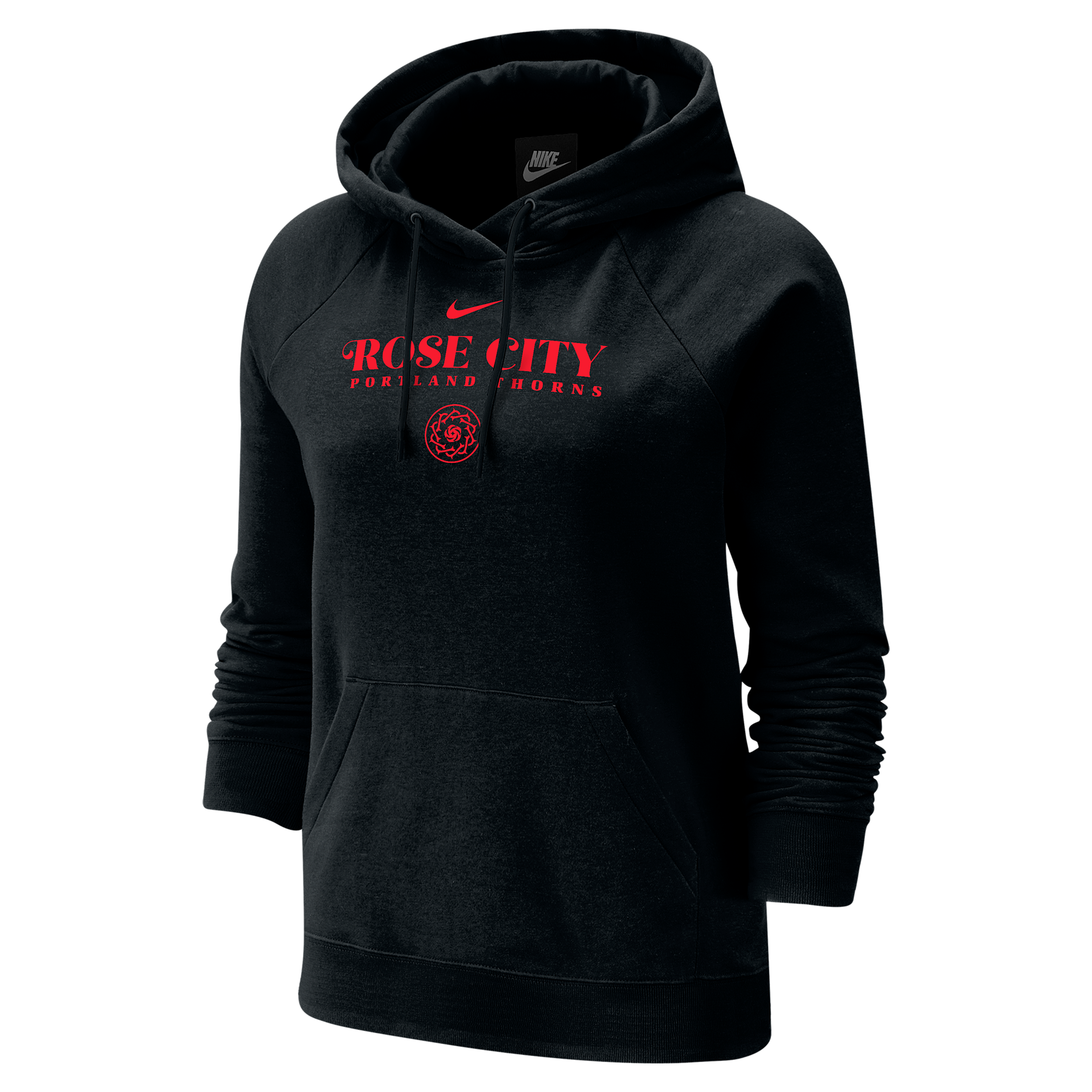 Portland Thorns Phoenix Fleece Nike Women's Oversized Hoodie in Black | W31855PTOR26-BLK