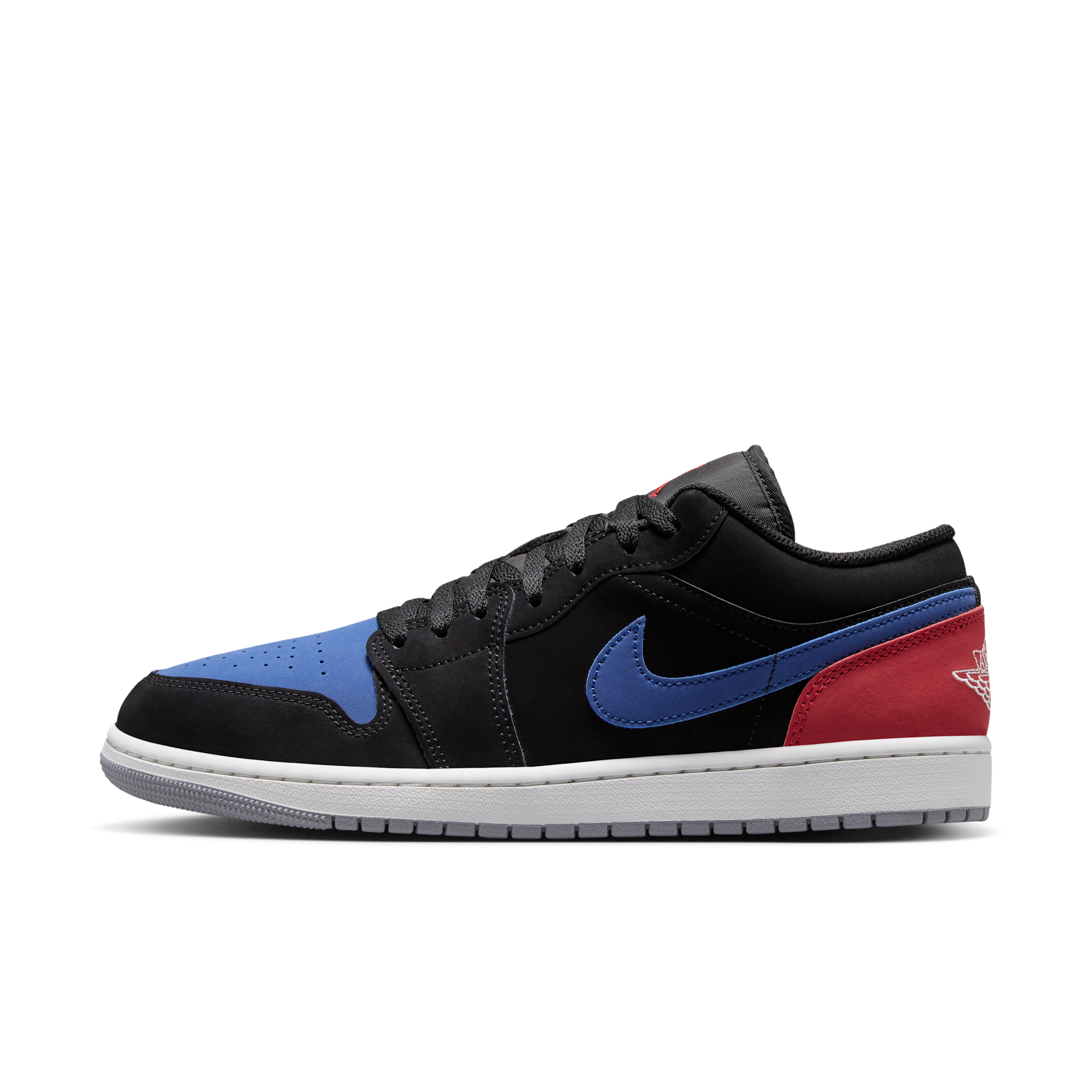 Men's Air Jordan 1 Low Shoes in Black | 553558-049
