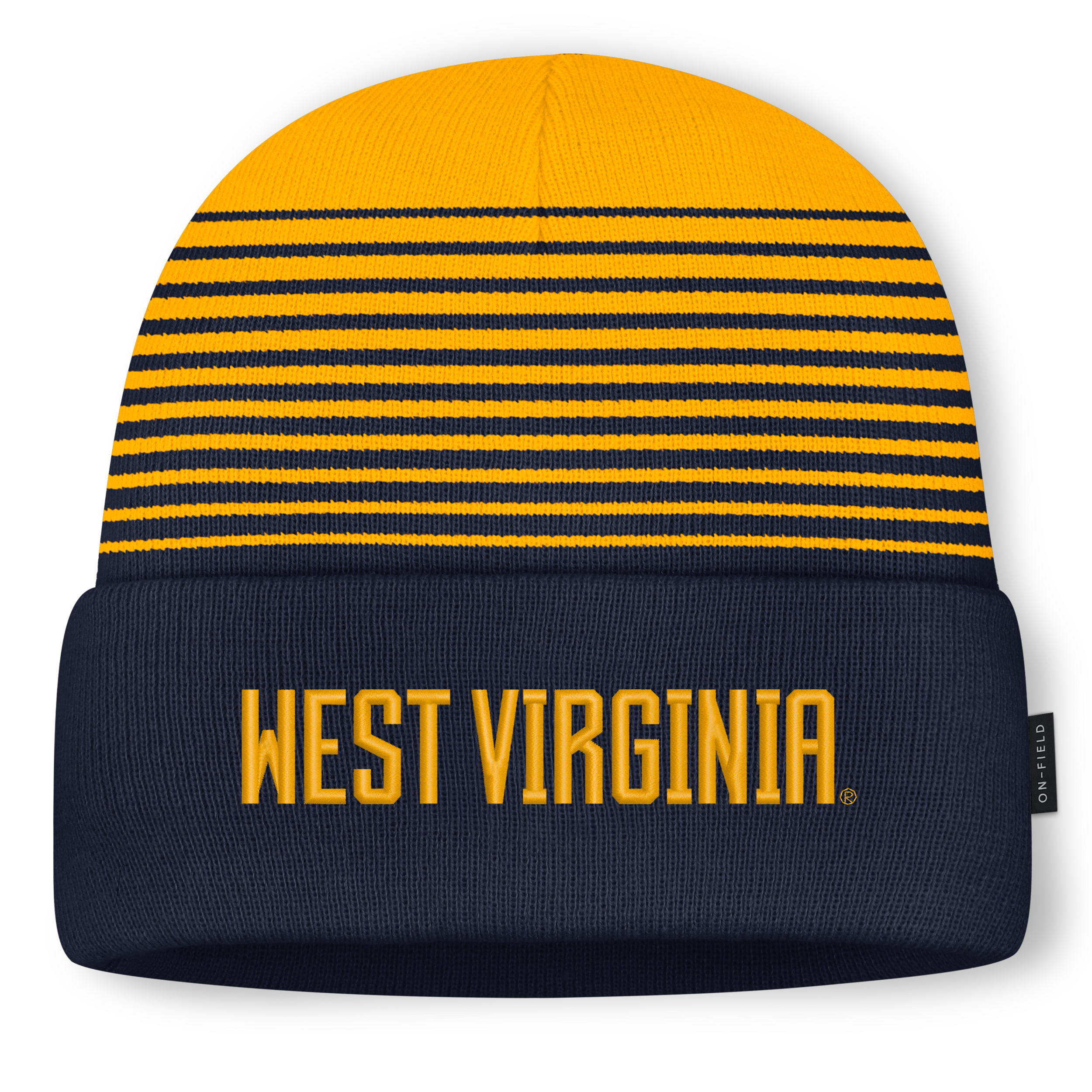 Men's and Women's Nike Navy/Gold West Virginia Mountaineers On-Field Utility Knit Hat - Navy, Gold