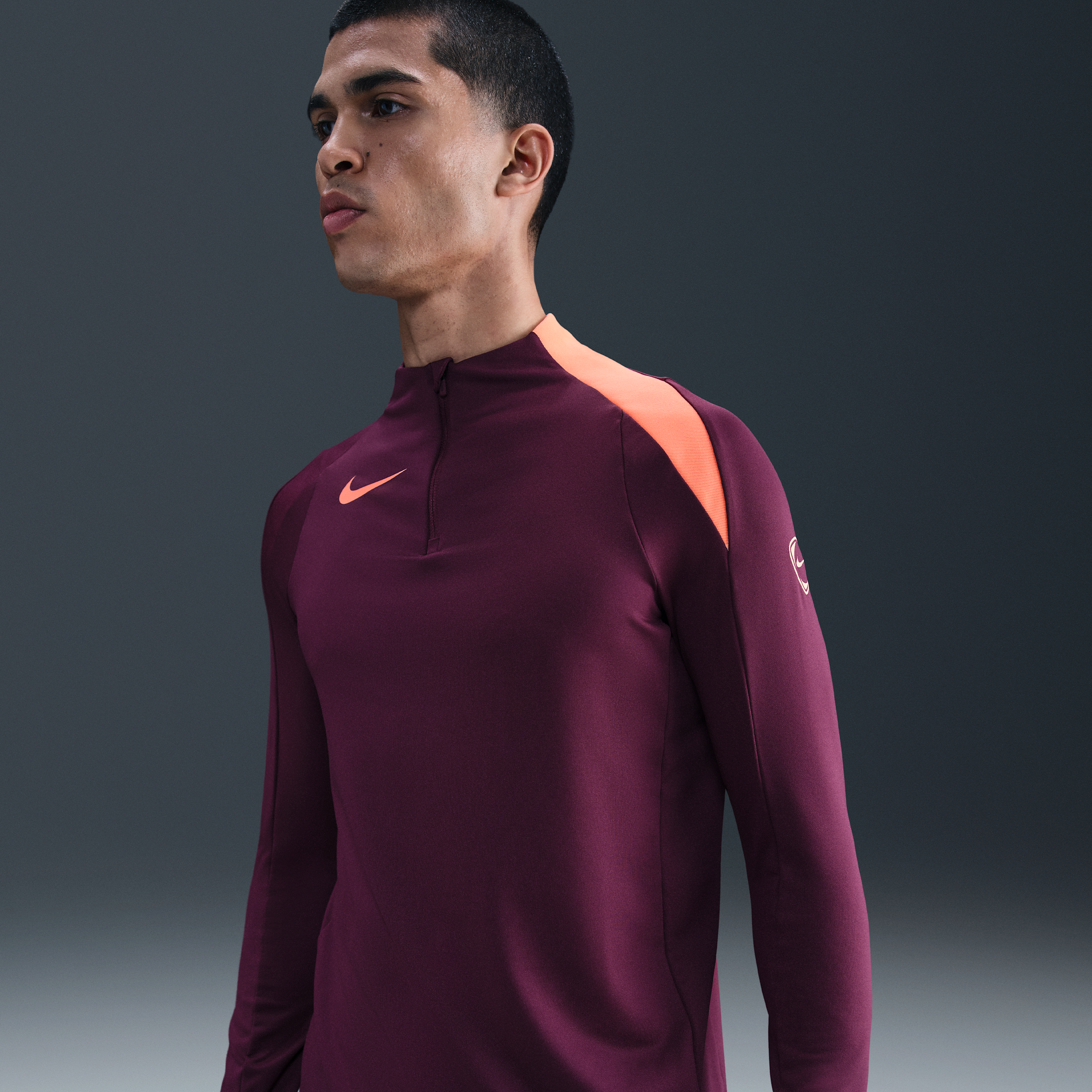 Nike Men's Strike Dri-fit Soccer Drill Top In Purple