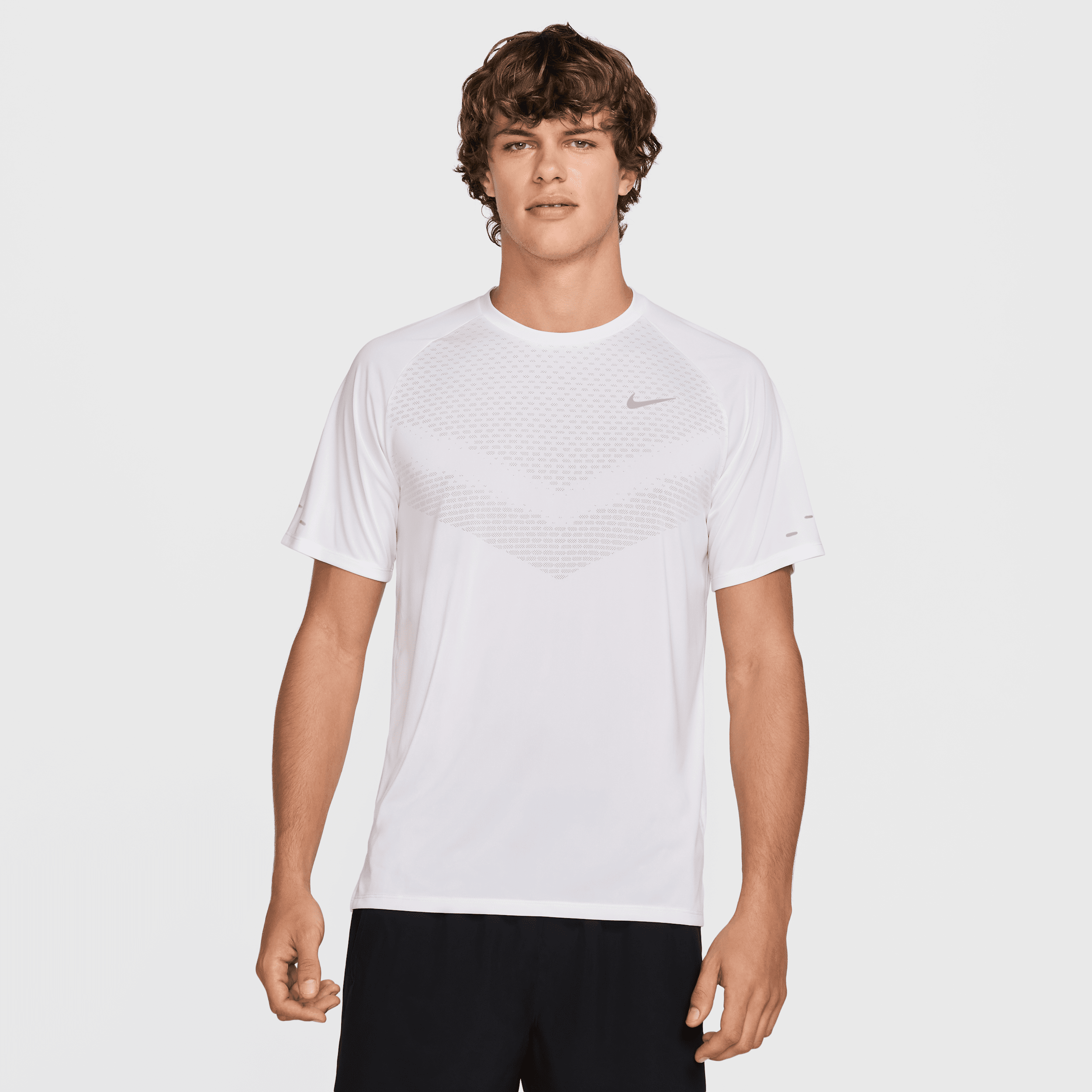 Nike Men's Stride Dri-fit Adv Short-sleeve Running Top In White