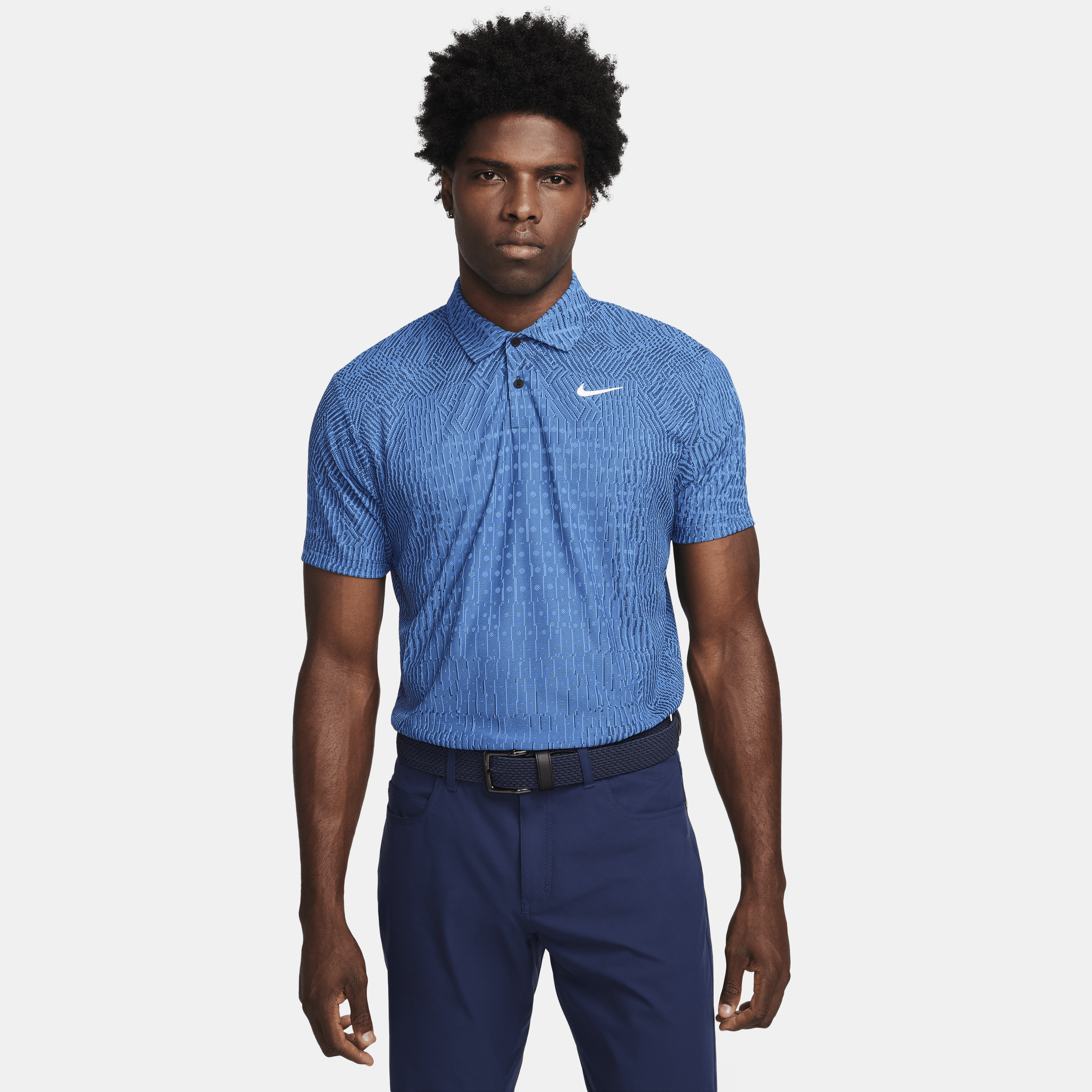 Shop Nike Men's Tour Dri-fit Adv Golf Polo In Blue