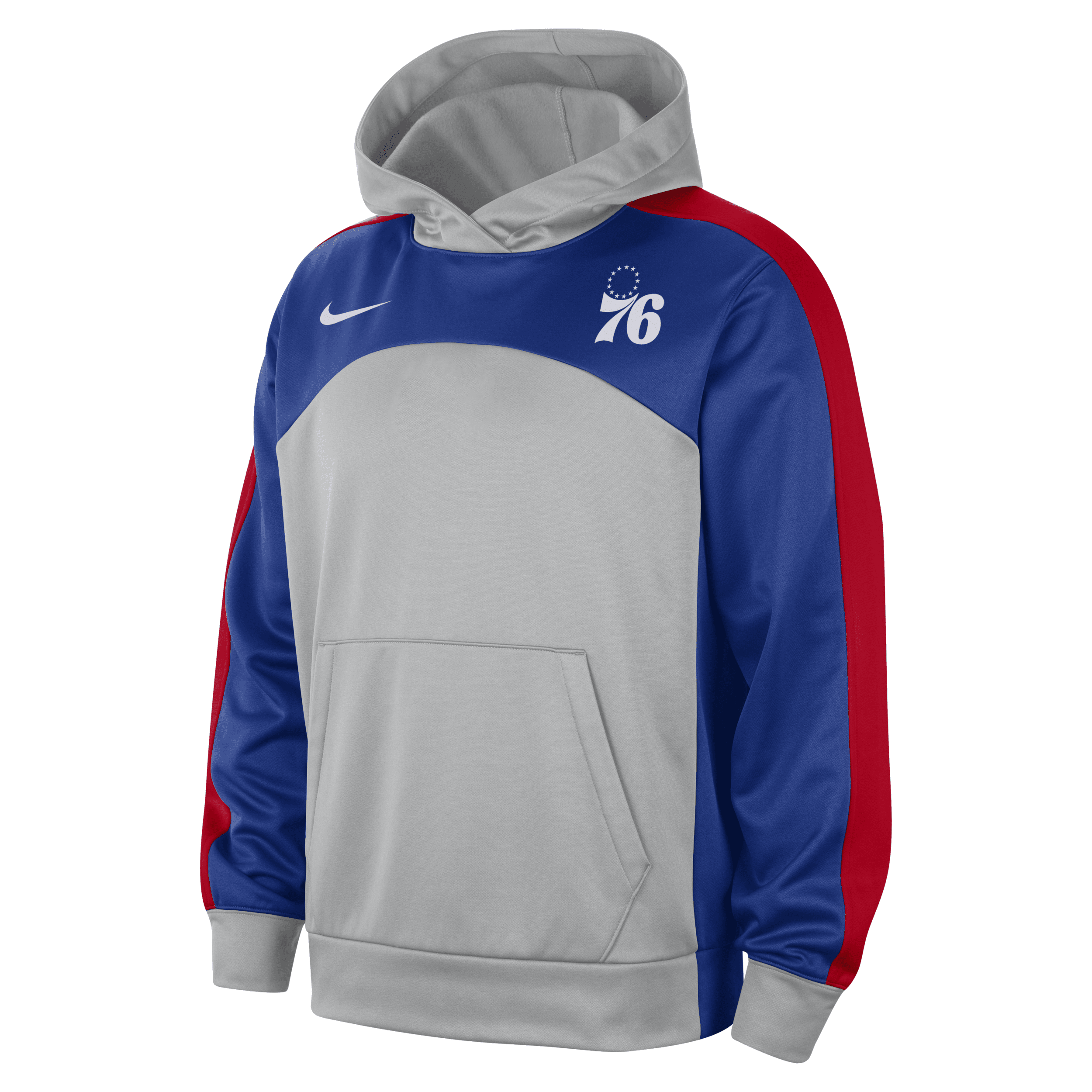 Shop Nike Philadelphia 76ers Starting 5  Men's Therma-fit Nba Graphic Hoodie In Grey