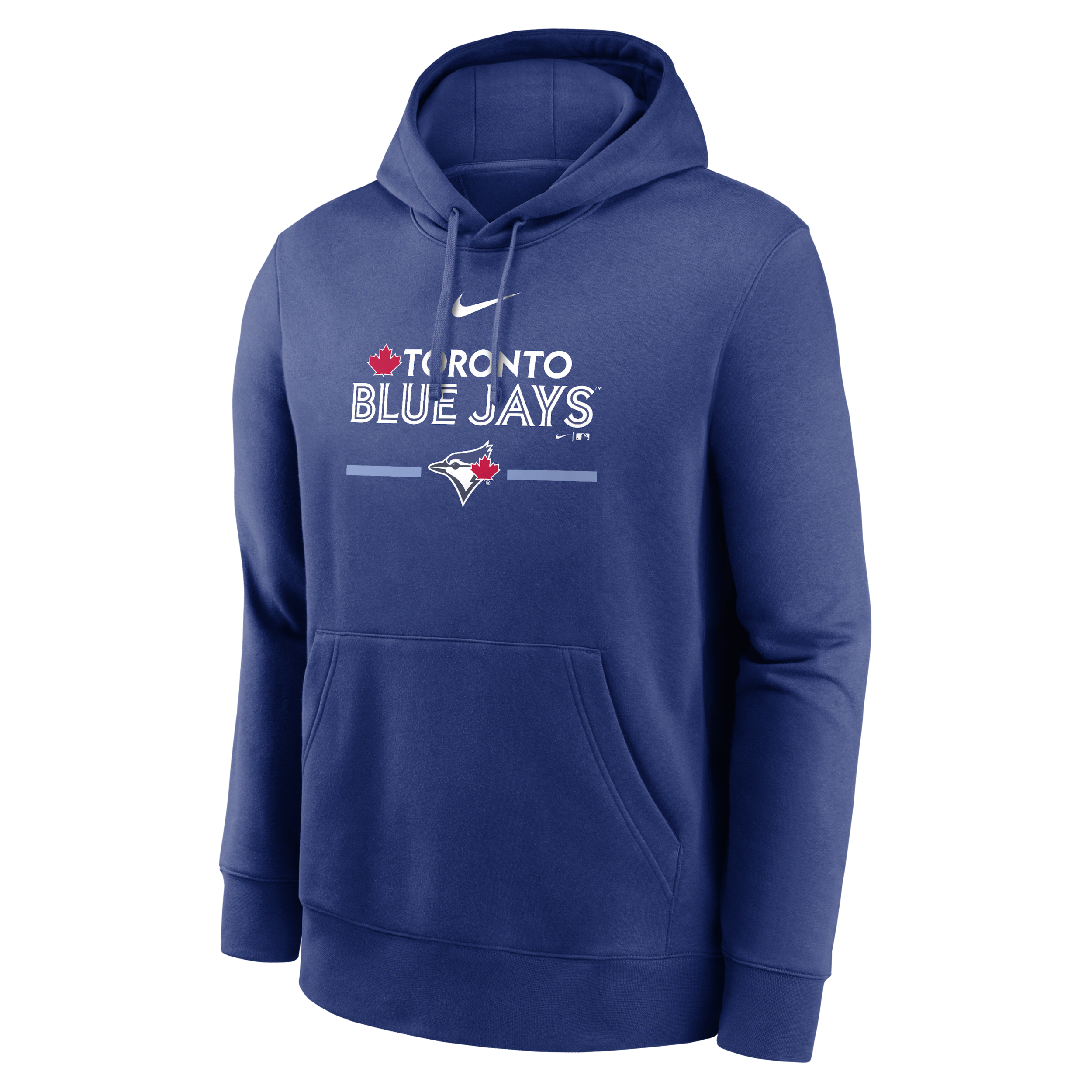 Nike Royal Toronto Blue Jays Local Baseball Club Over Shoulder Fleece Pullover Hoodie In Blue