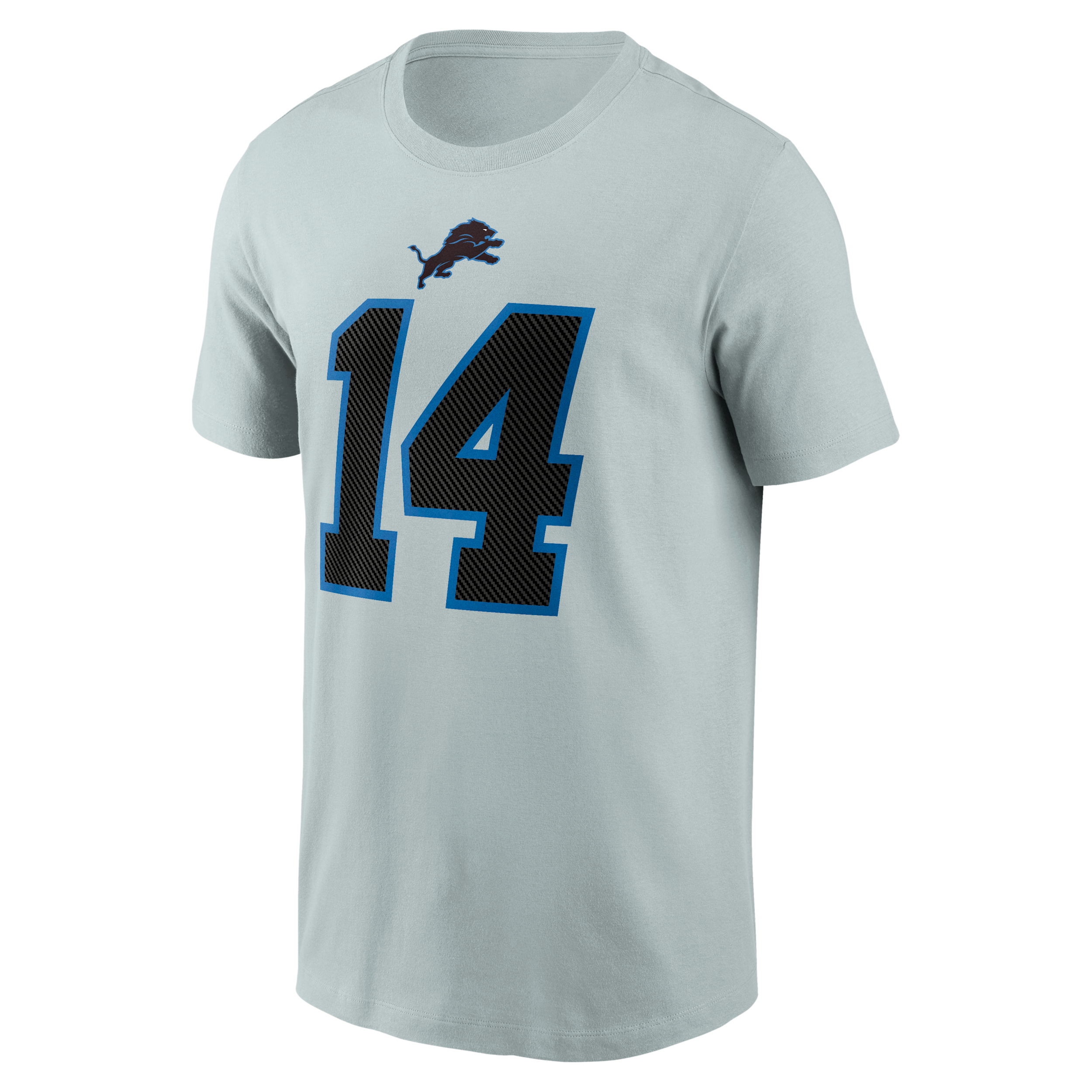 Men's Nike Amon-Ra St. Brown Silver Detroit Lions 2026 Rivalries Collection Player Name & Number T-Shirt