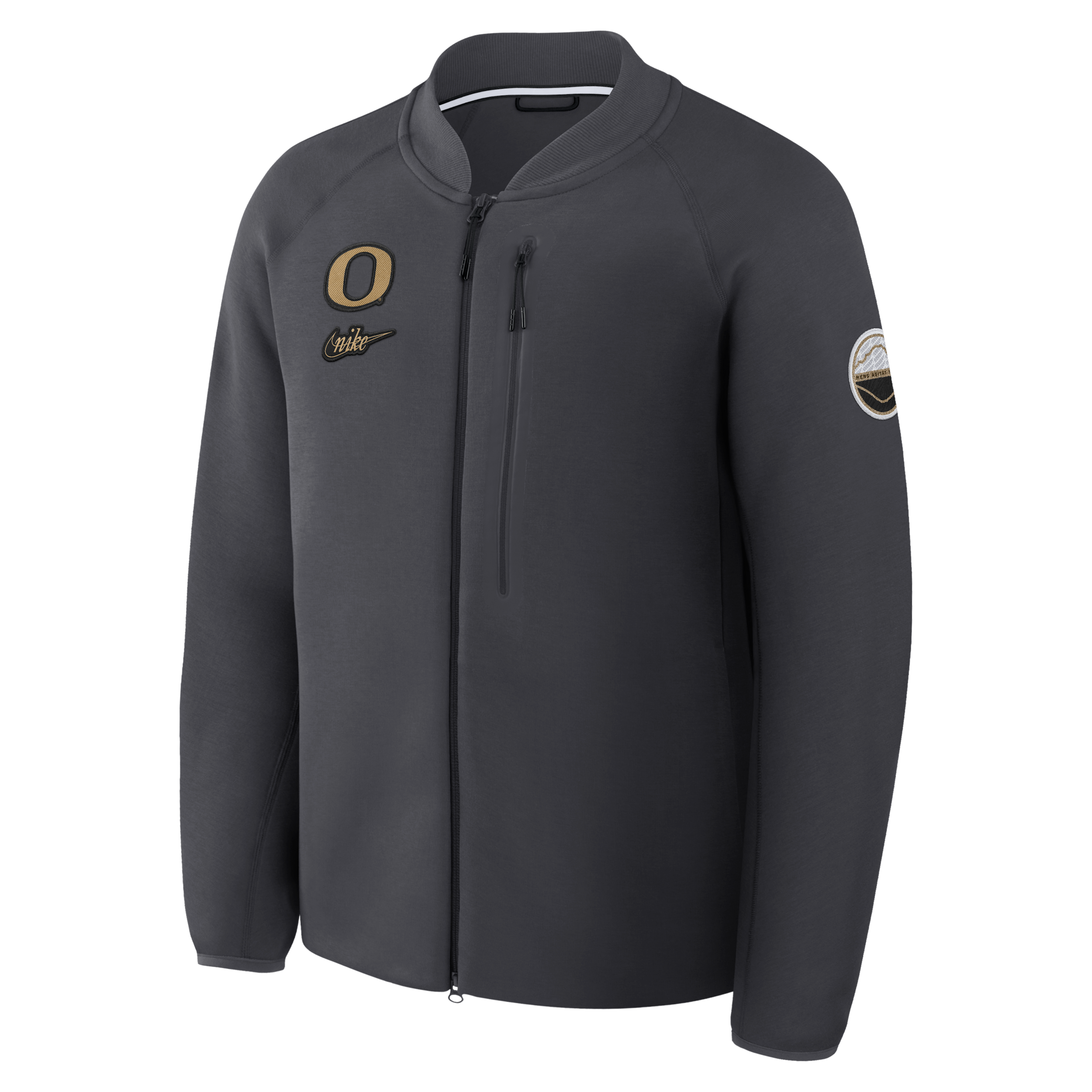 Nike Oregon Tech Fleece  Men's College Full-zip Jacket In Gray