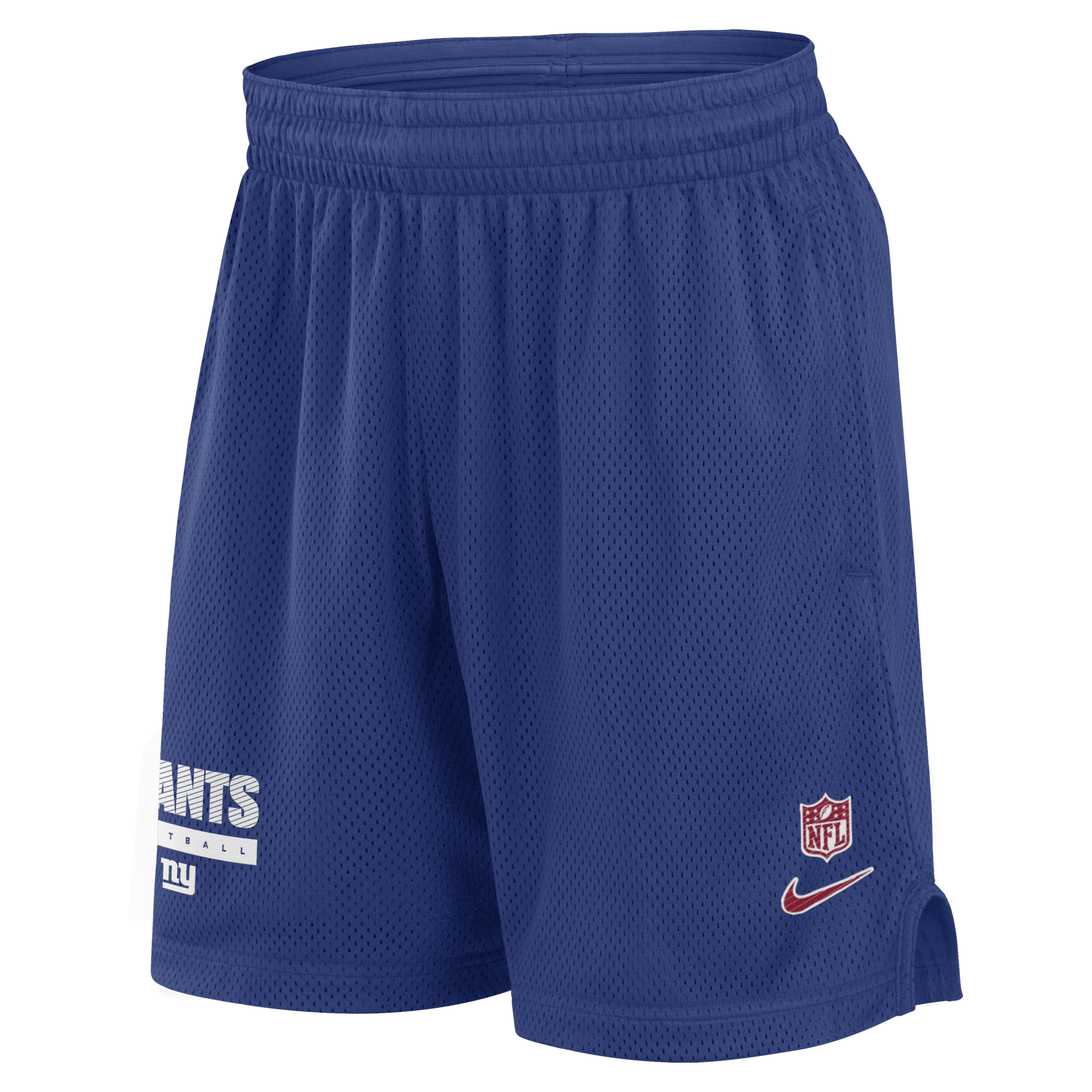 Nike Royal New York Giants 2024 Sideline Performance Mesh Shorts In Blue