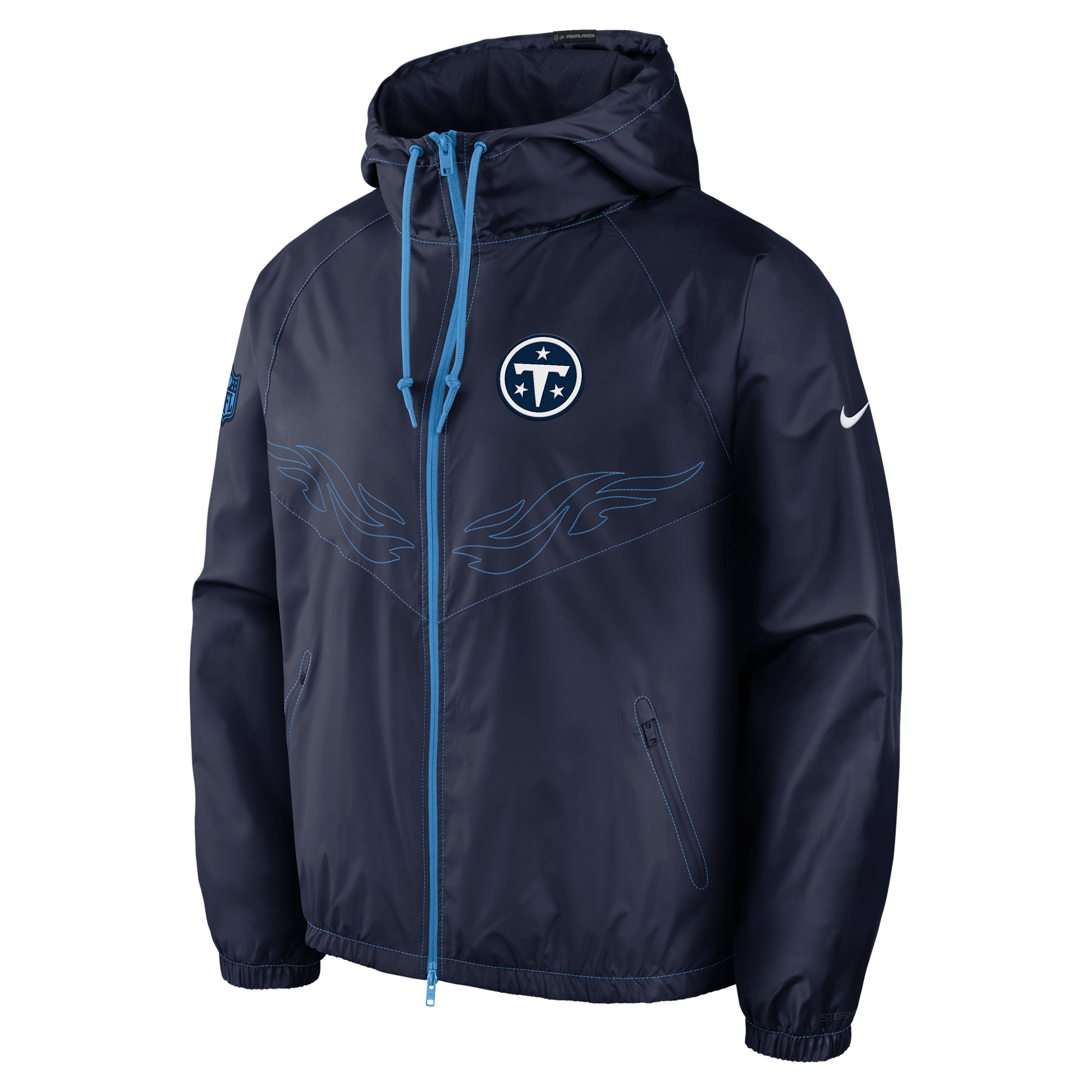 Tennessee Titans Rivalries Collection Windrunner Nike Men's NFL Full-Zip Jacket in Blue | 060V076K9V-MJ9