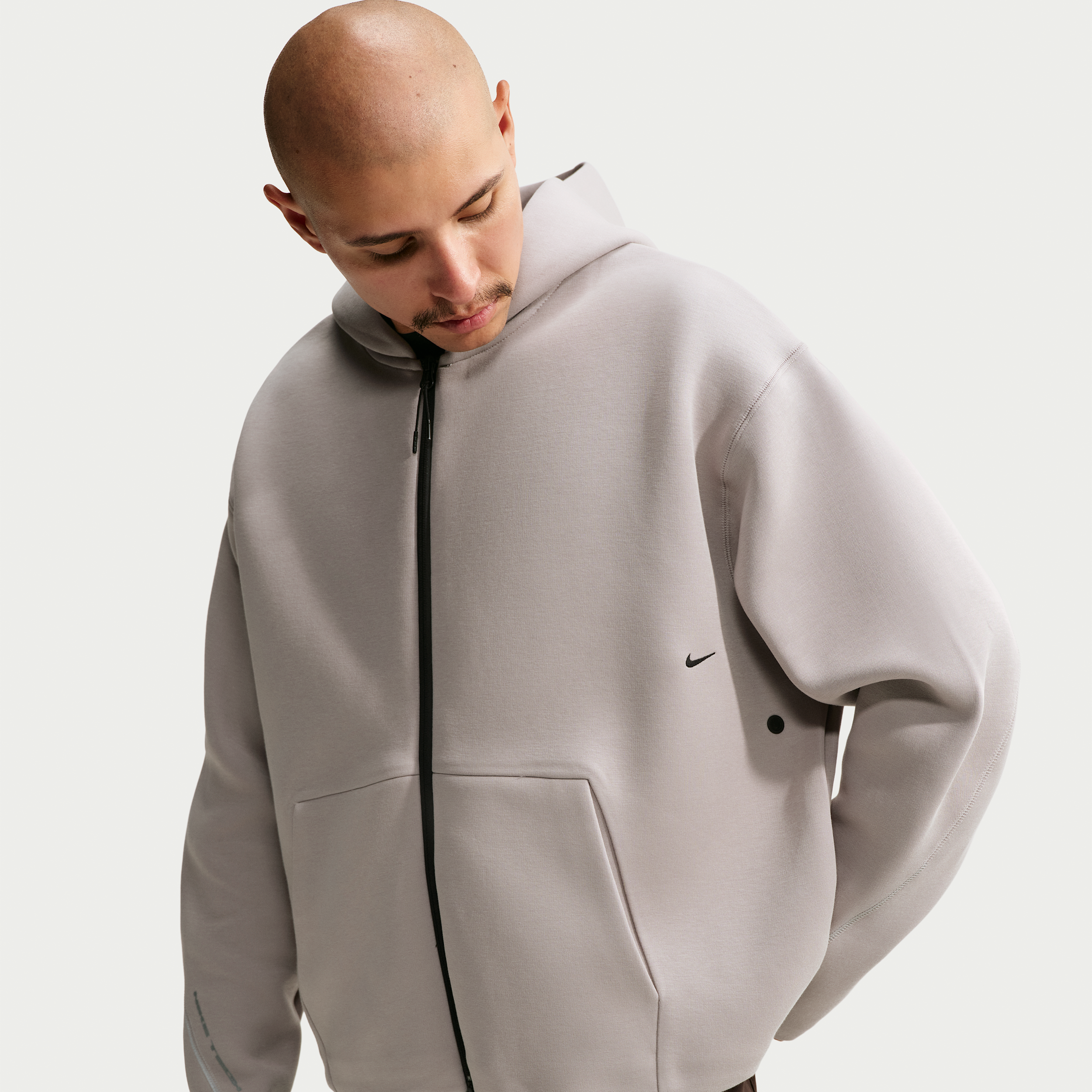 Nike Men's Tech Fleece Full-Zip Hoodie in Grey | IF1319-009