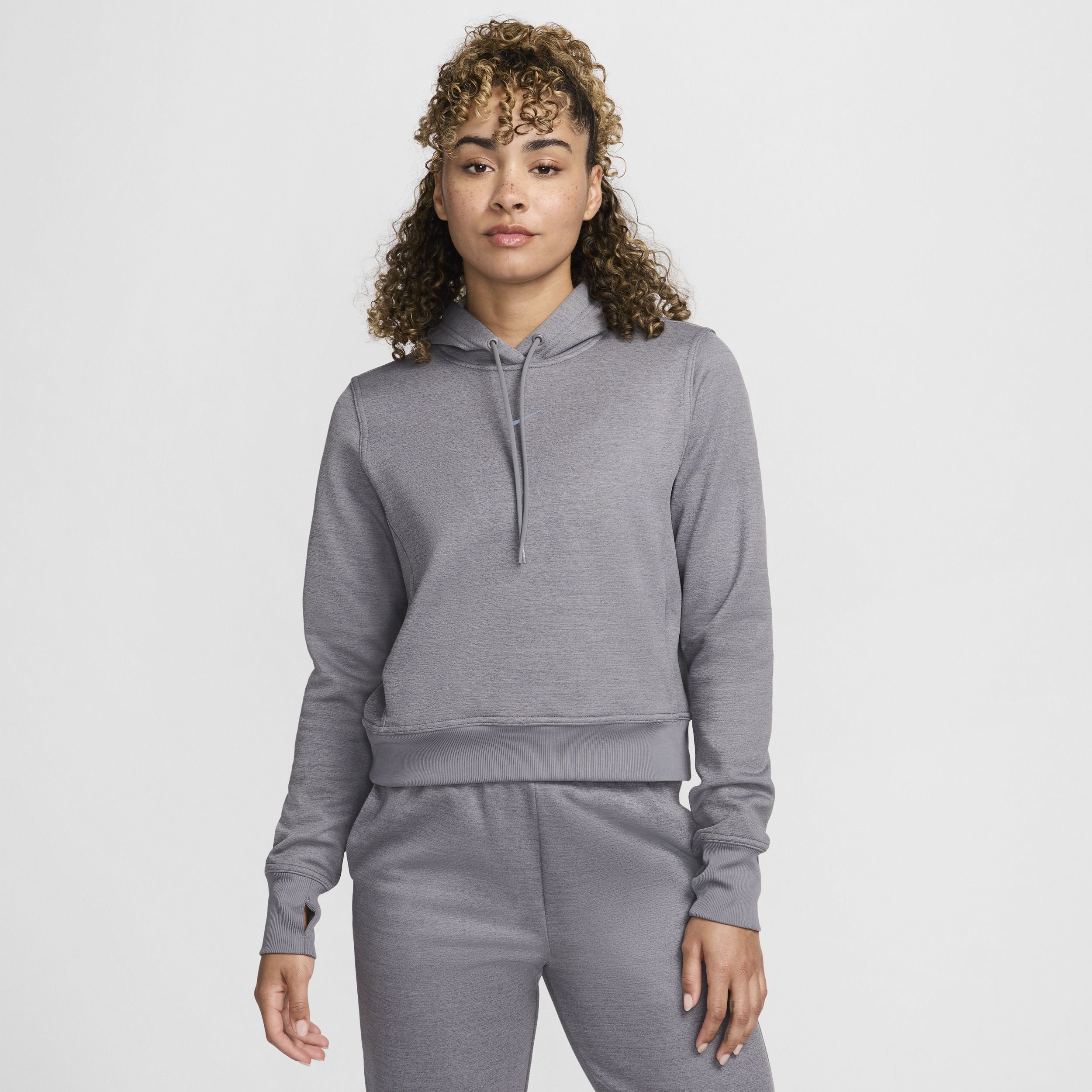 Nike Women's Therma-fit One Pullover Hoodie In Grey