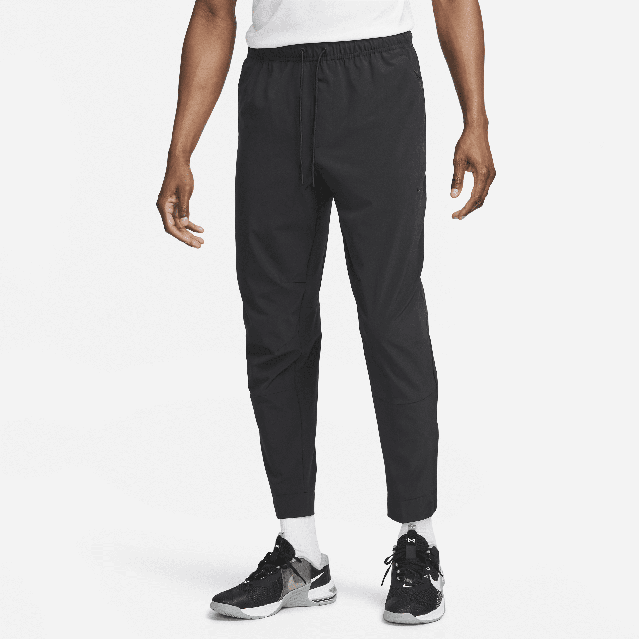 Nike Techpack Solid Color Breathable Woven Athleisure Casual Sports Pants Black