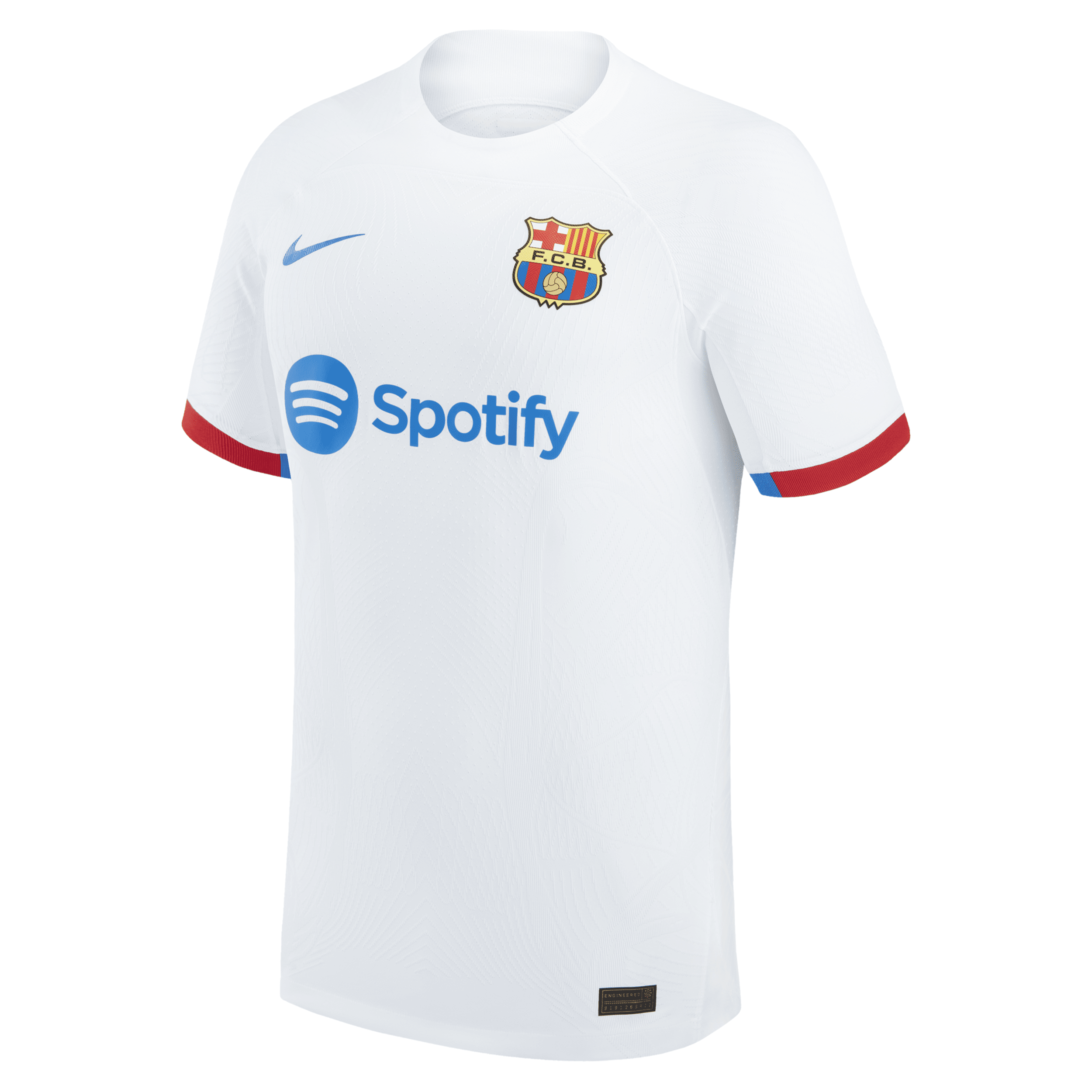 Shop Nike Frenkie De Jong Barcelona 2023/24 Match Away  Men's Dri-fit Adv Soccer Jersey In White