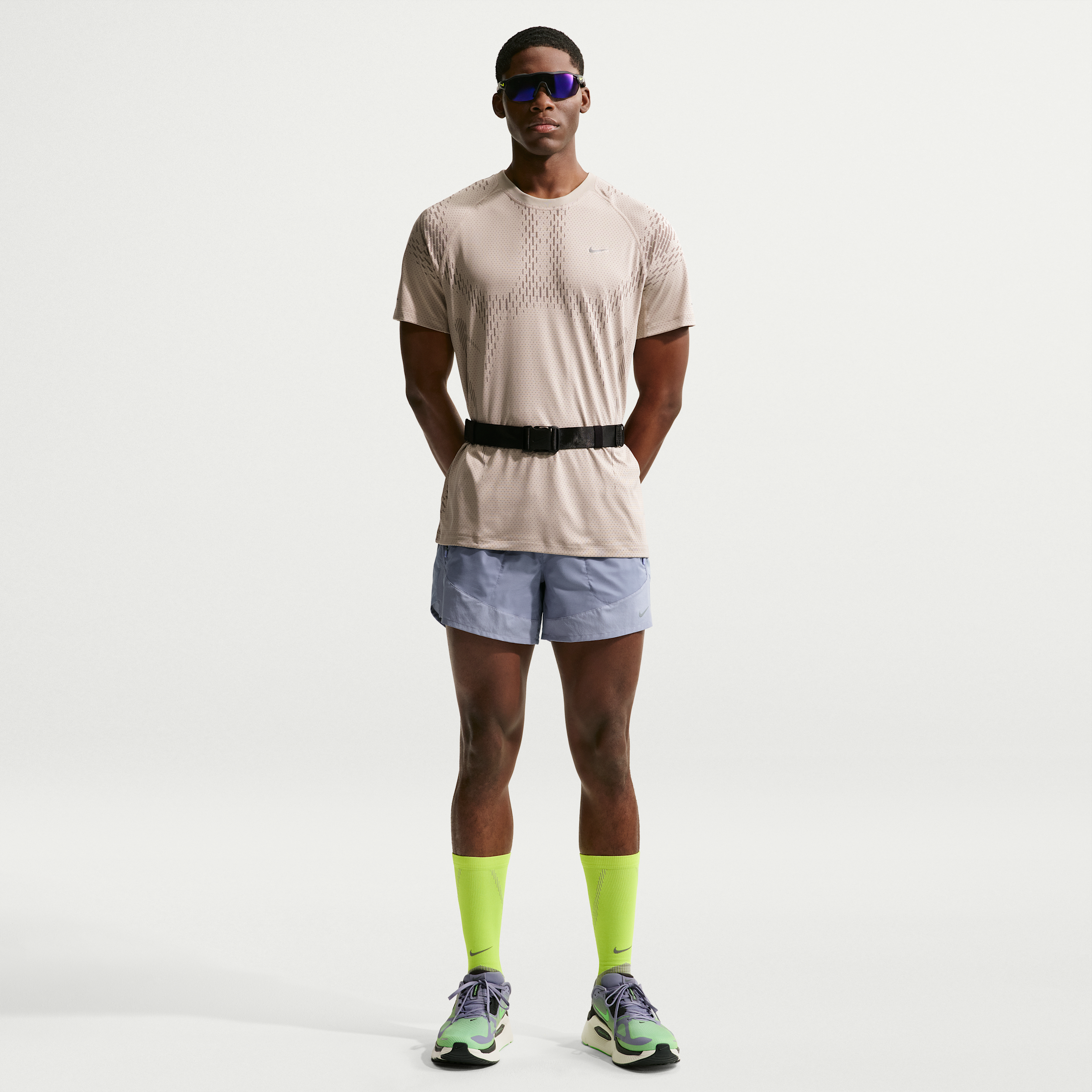 Nike Men's Stride Plus Dri-FIT 5" Brief-Lined Running Shorts in Purple | IF2016-506