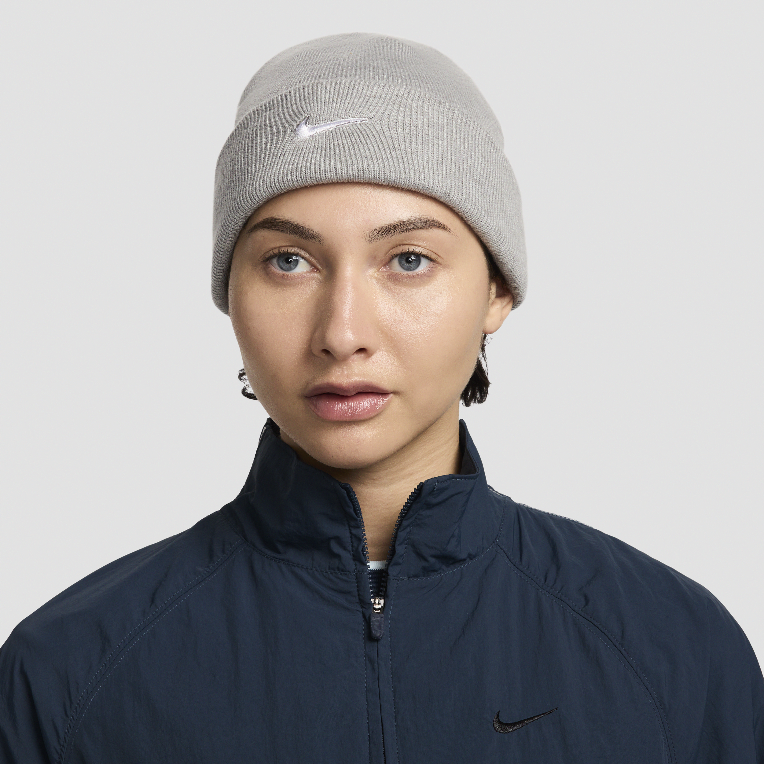Nike Unisex Terra Swoosh Beanie In Grey