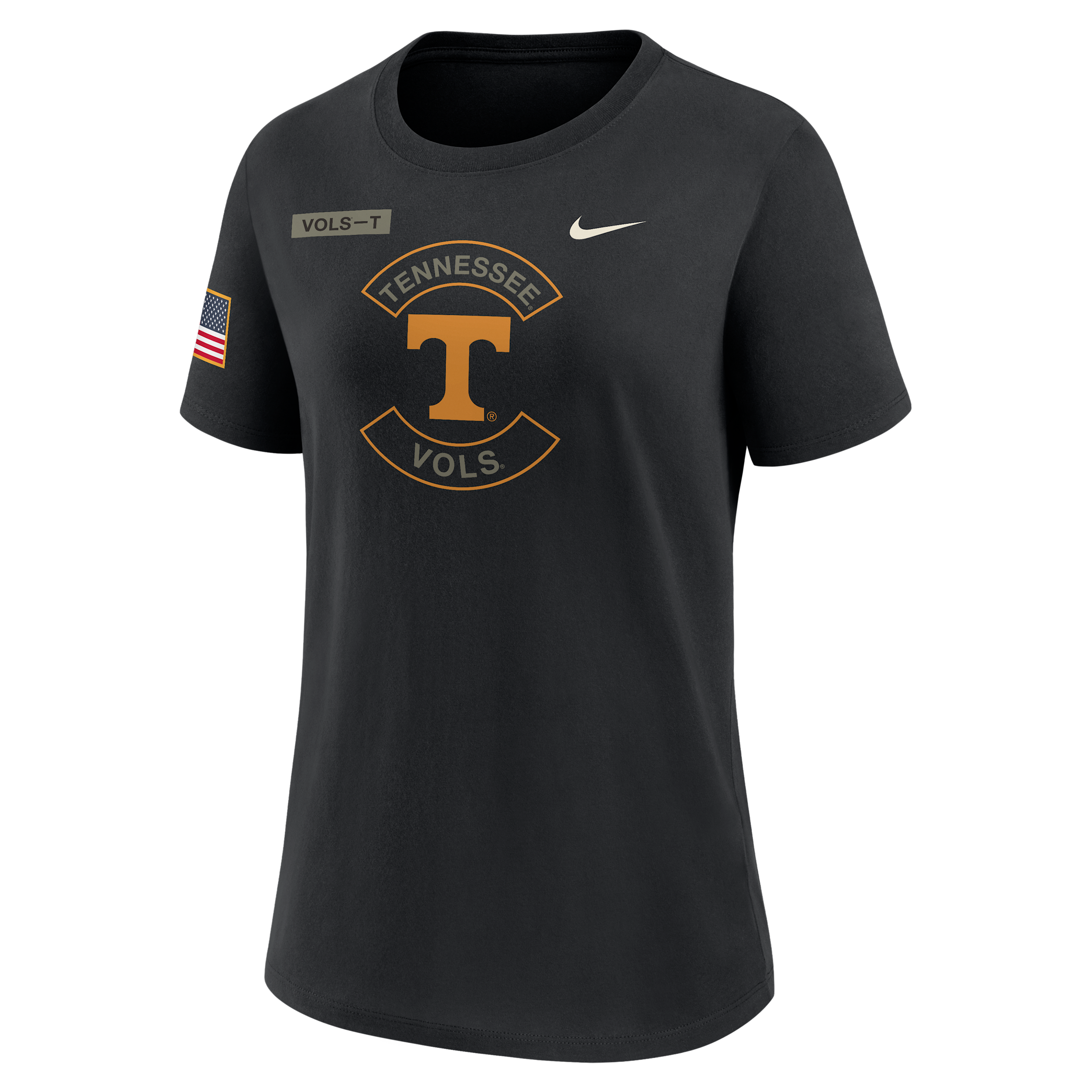 Nike Tennessee Military Appreciation  Women's Dri-fit College T-shirt In Black