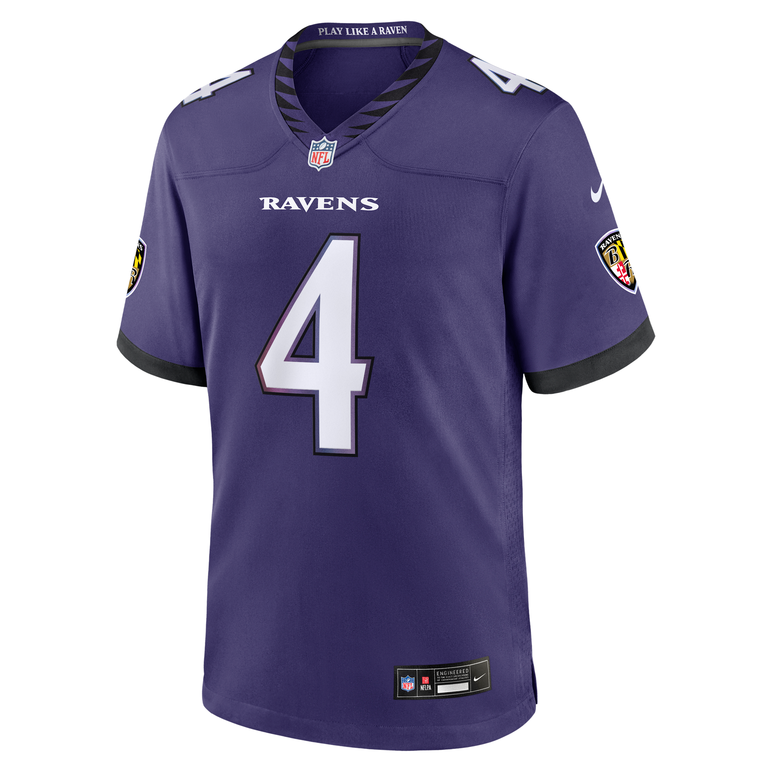 Zay Flowers Baltimore Ravens Nike Men's NFL Game Jersey in Purple | 67NM0FDL8GF-00P