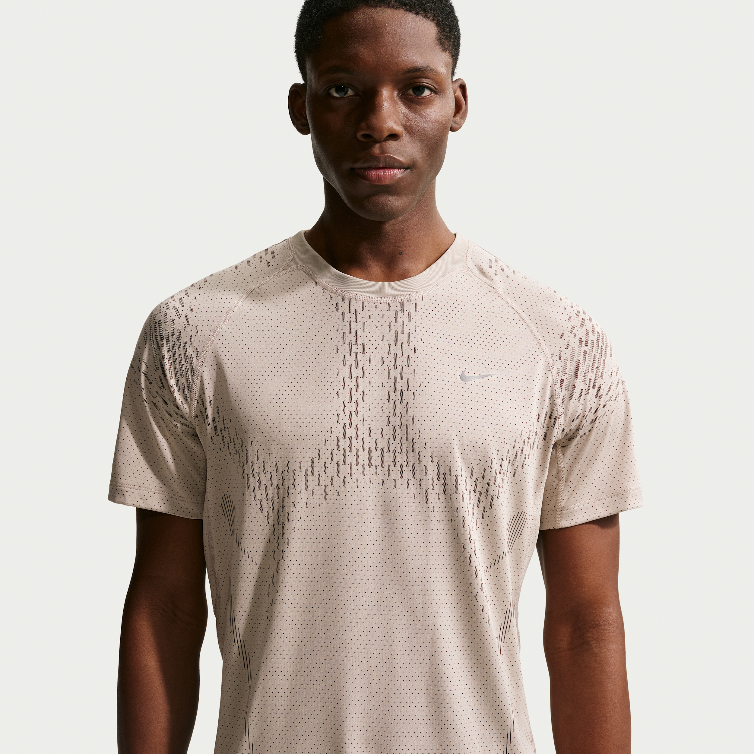 Nike Men's Stride Plus Dri-FIT ADV Short-Sleeve Running Top in Brown | IF2088-236
