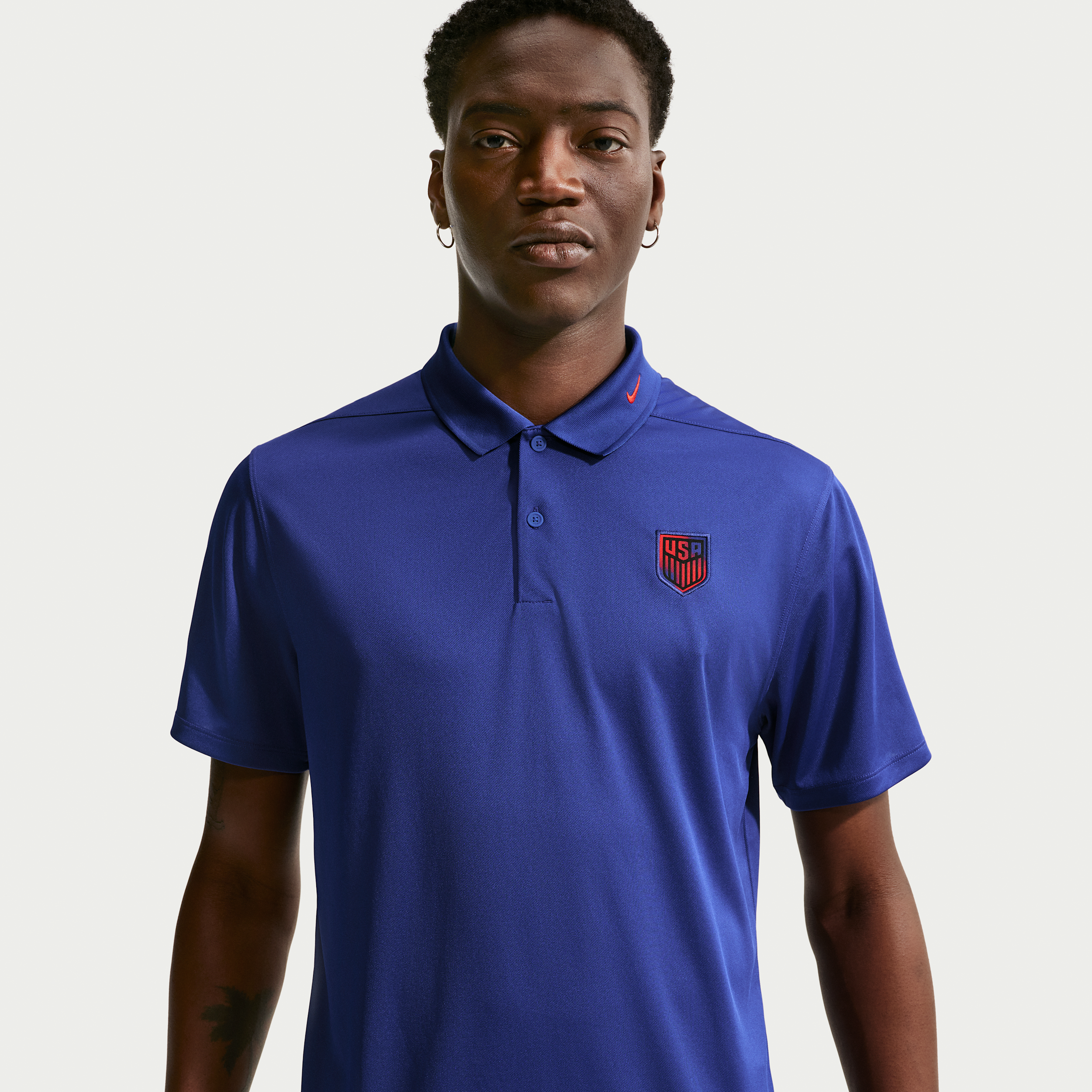 USMNT Victory Nike Men's Dri-FIT Soccer Polo in Blue | IB6220-455
