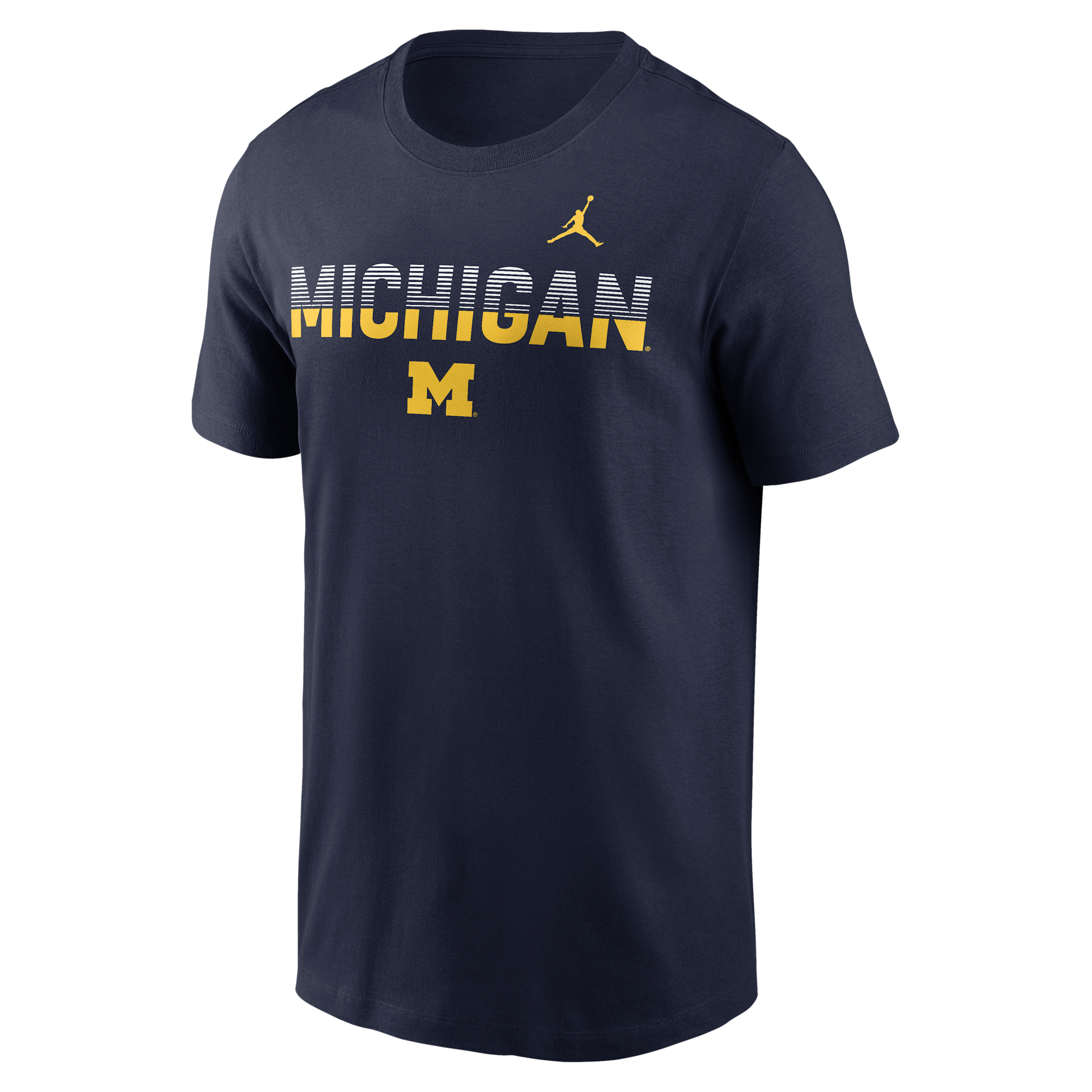 Men's Michigan Primetime Kinetic Jordan Brand College T-Shirt in Blue | N19941SMWN-8FC