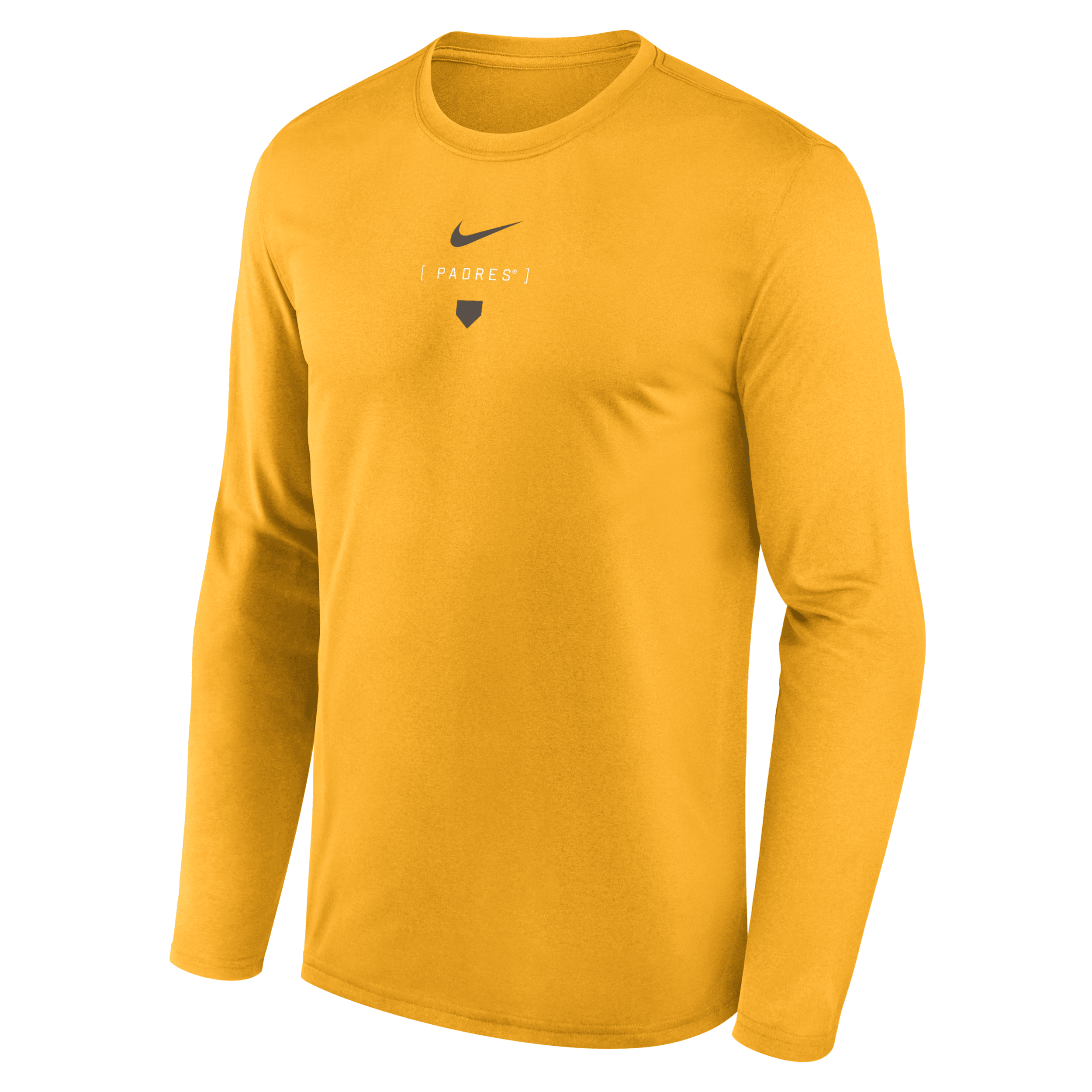 Shop Nike San Diego Padres Large Swoosh Back Legend  Men's Dri-fit Mlb T-shirt In Yellow