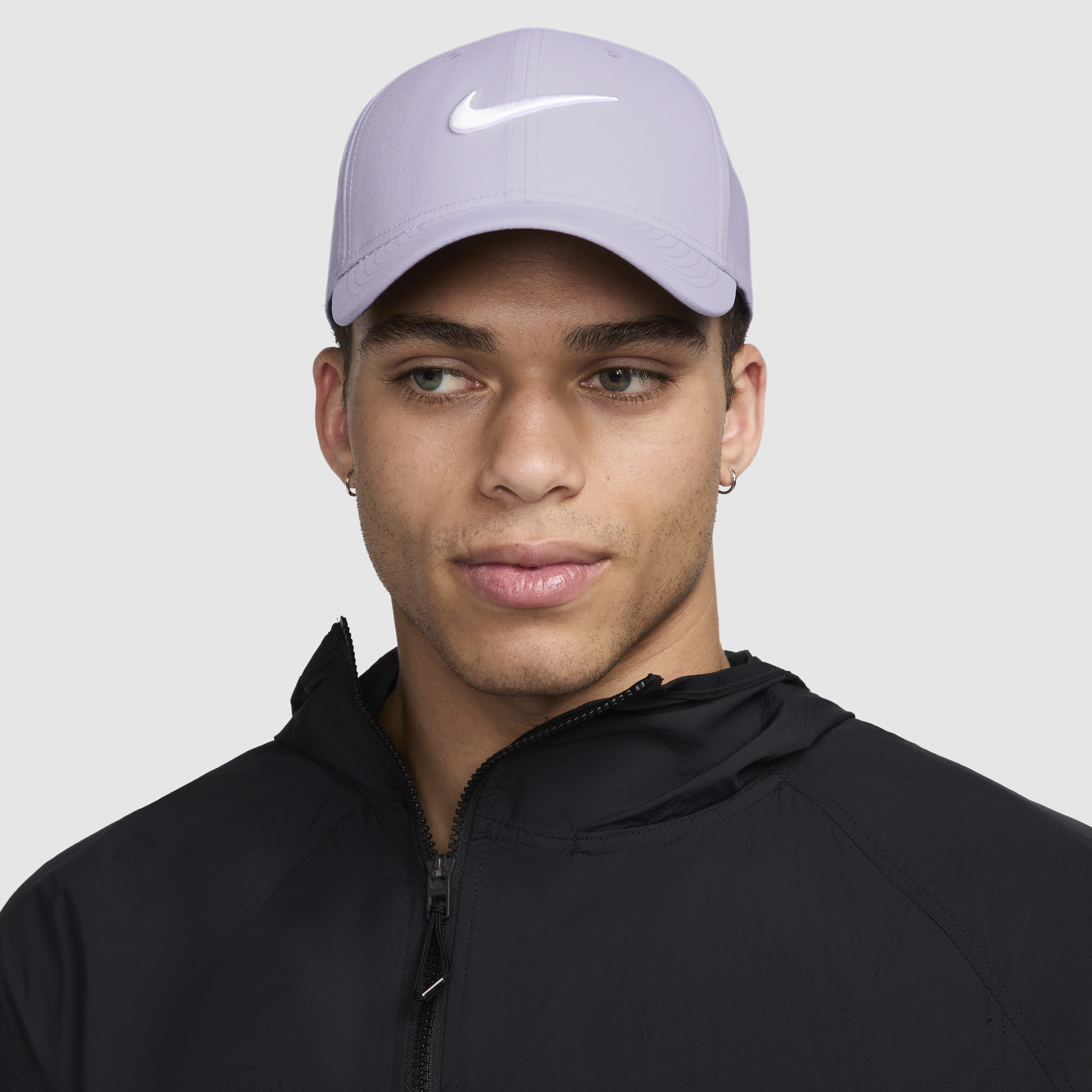 Shop Nike Unisex Dri-fit Club Structured Swoosh Cap In Purple