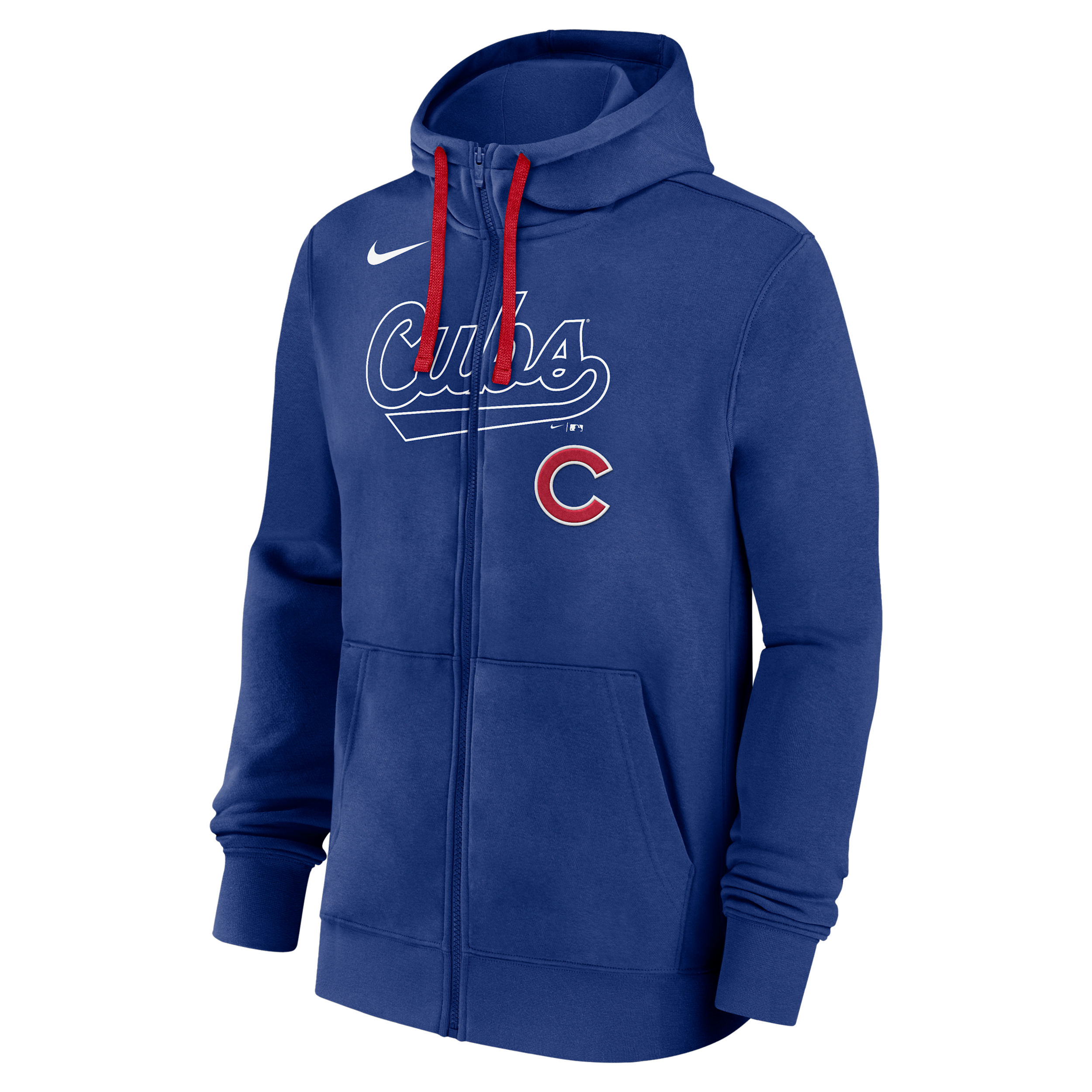 Nike Royal Chicago Cubs Knockout Script Full-zip Hoodie In Blue