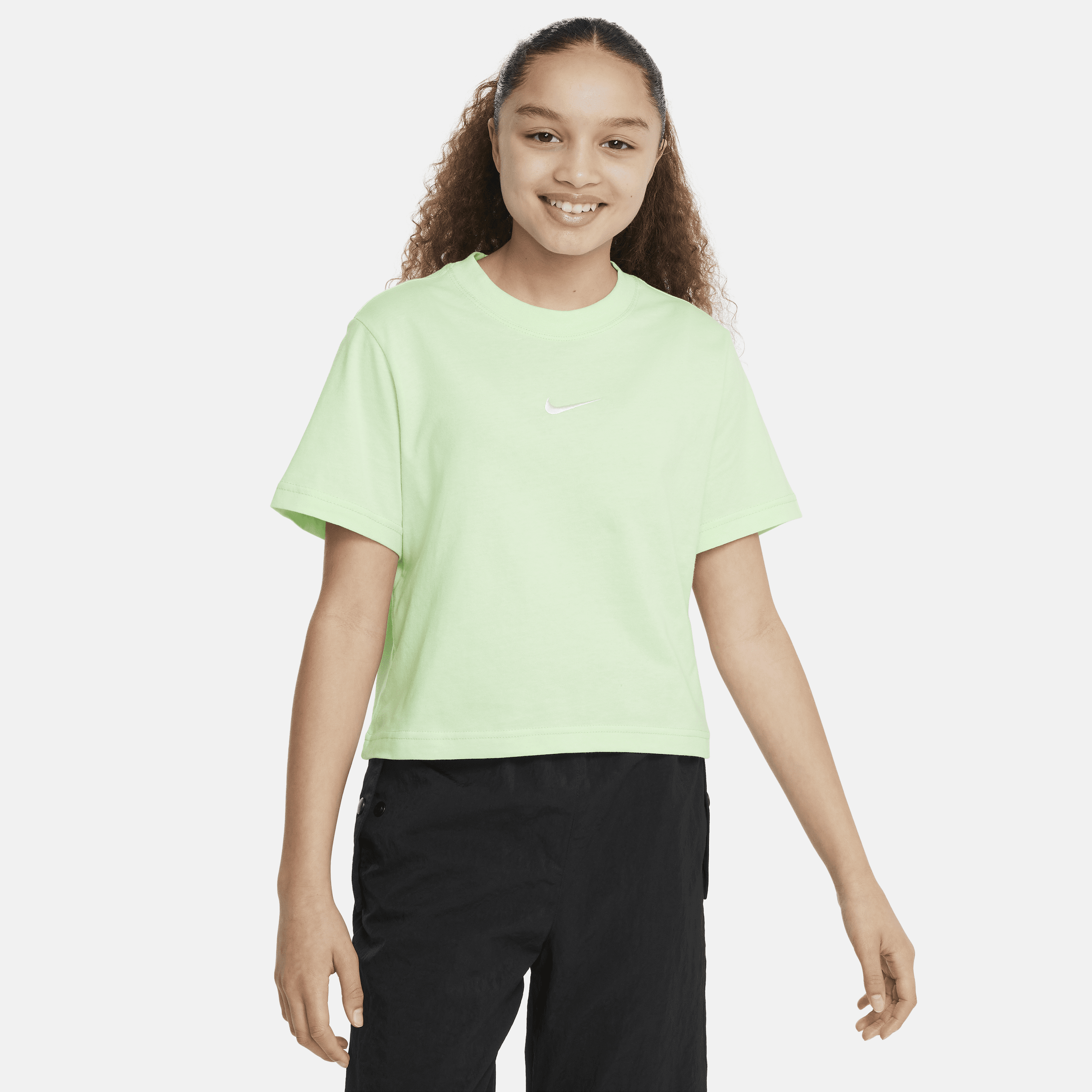 Shop Nike Sportswear Big Kids' (girls') T-shirt In Green