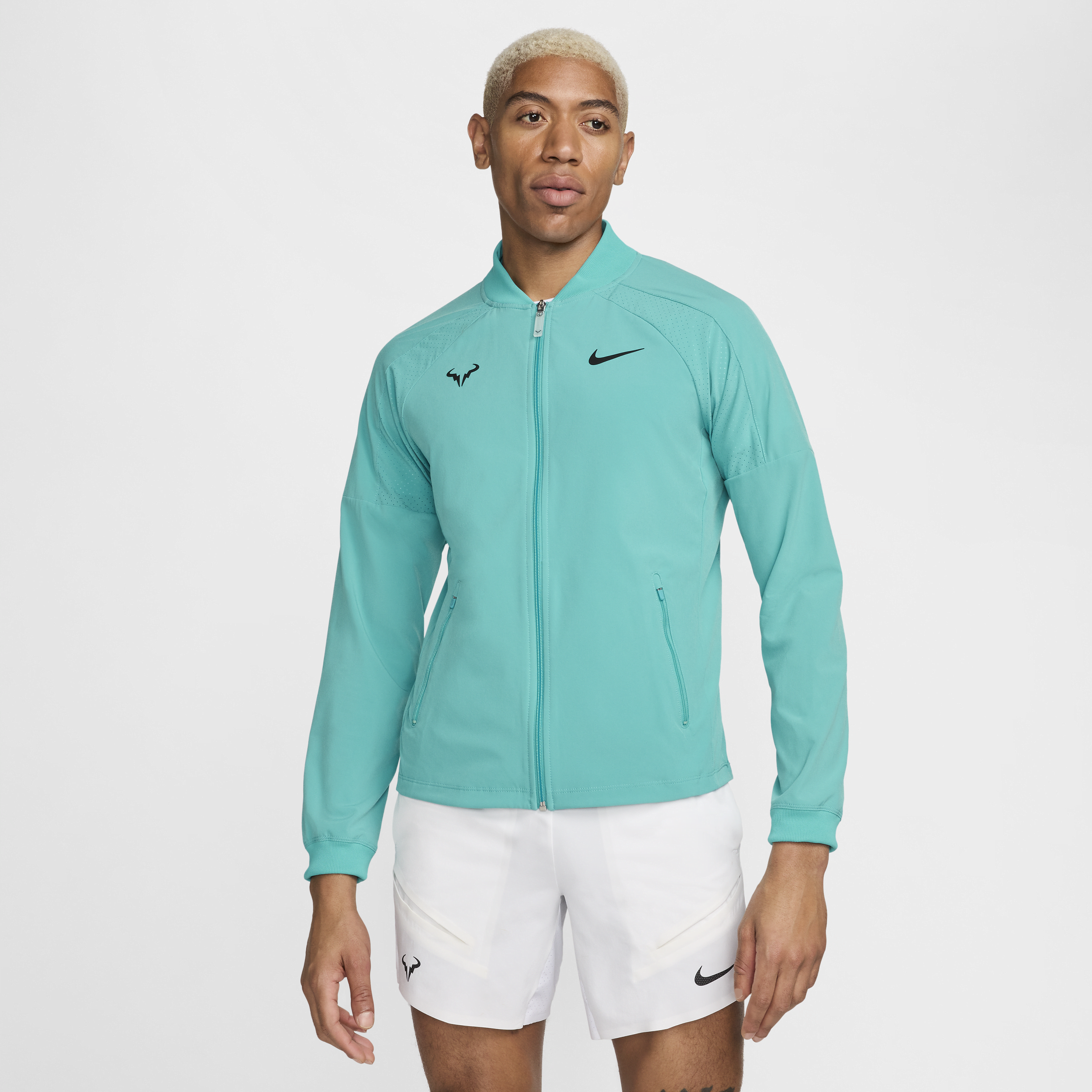 Shop Nike Men's Dri-fit Rafa Tennis Jacket In Green