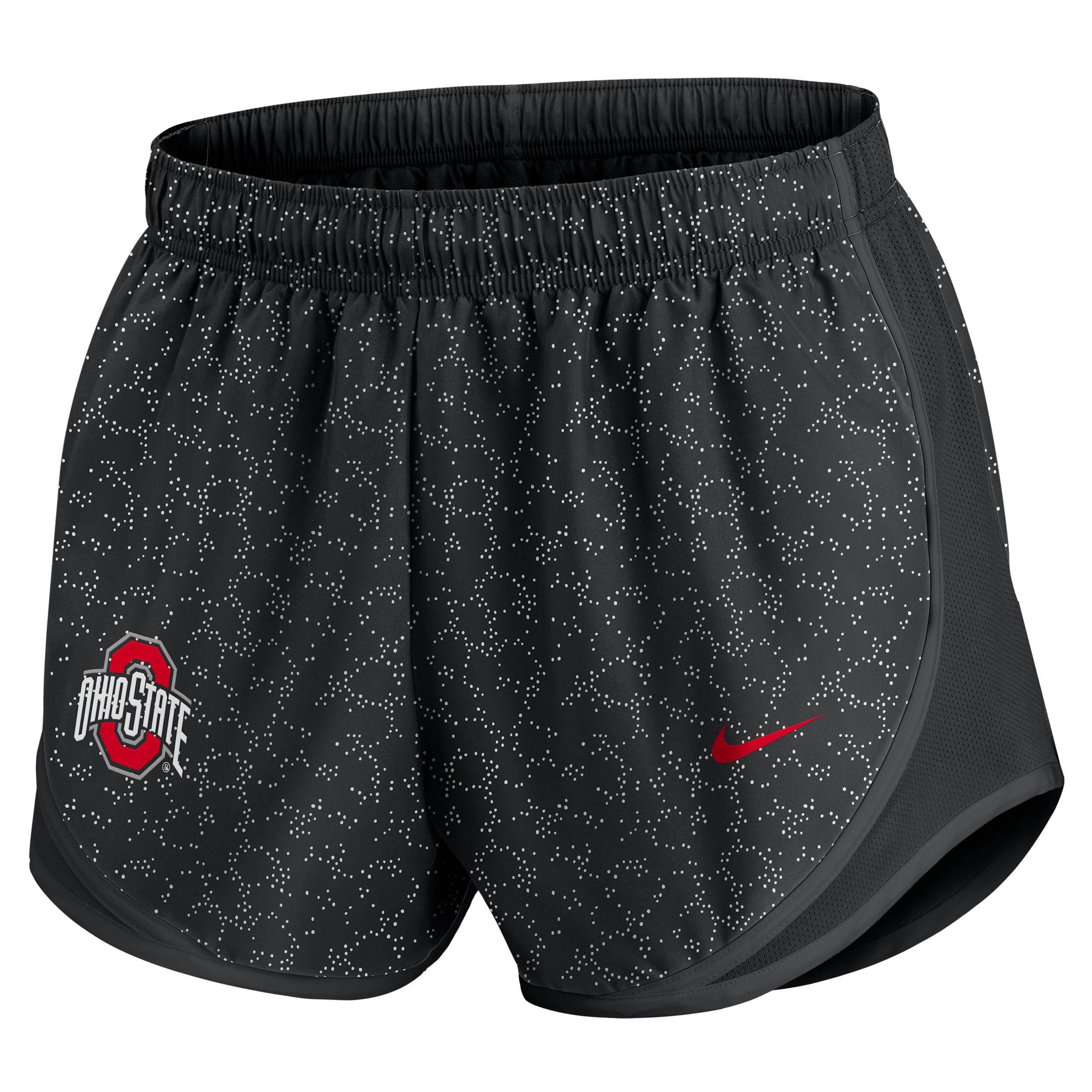Nike Ohio State Pattern Tempo  Women's College Dri-fit Shorts In Black